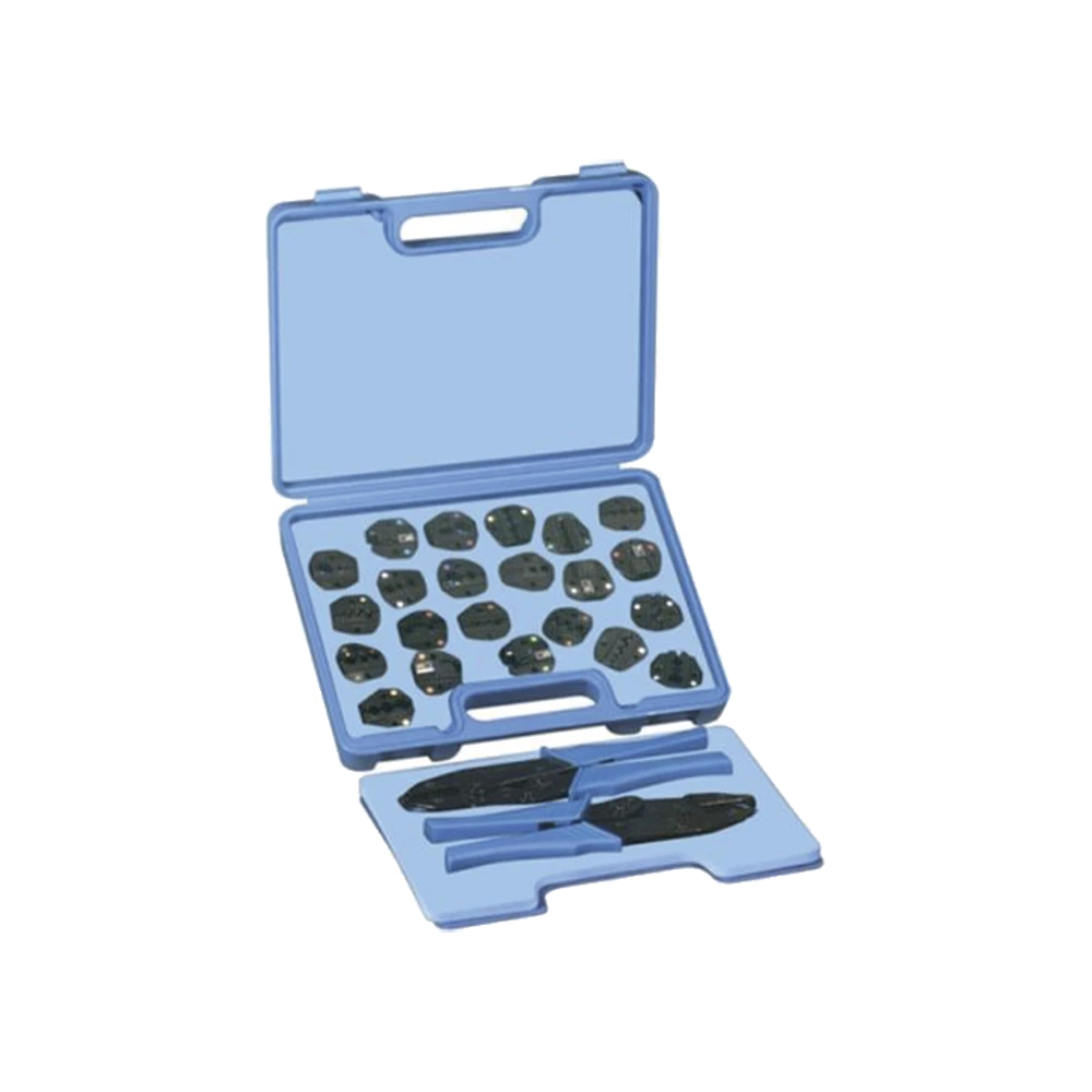 KIT EN ESTUCHE DE 17 MUELAS CON 2 PINZAS RFA-4005-20, PARA INSTALAR TERMINALES Y CONECTORES COAXIALES EN CABLE.-Herramientas-RF INDUSTRIES,LTD-Bsai Seguridad & Controles