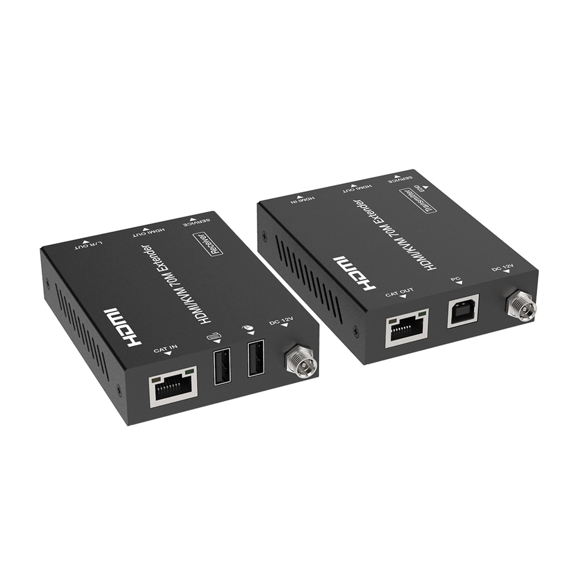 KIT EXTENSOR HDMI CON KVM | 70M | 4K2K@60HZ | 4:4:4 | HDMI2.0B Y HDCP 2.2 | SALIDA DE AUDIO 3.5MM | ADMITE POC | ADMITE USB 1.1-ProAV-EPCOM PROAUDIO-Bsai Seguridad & Controles
