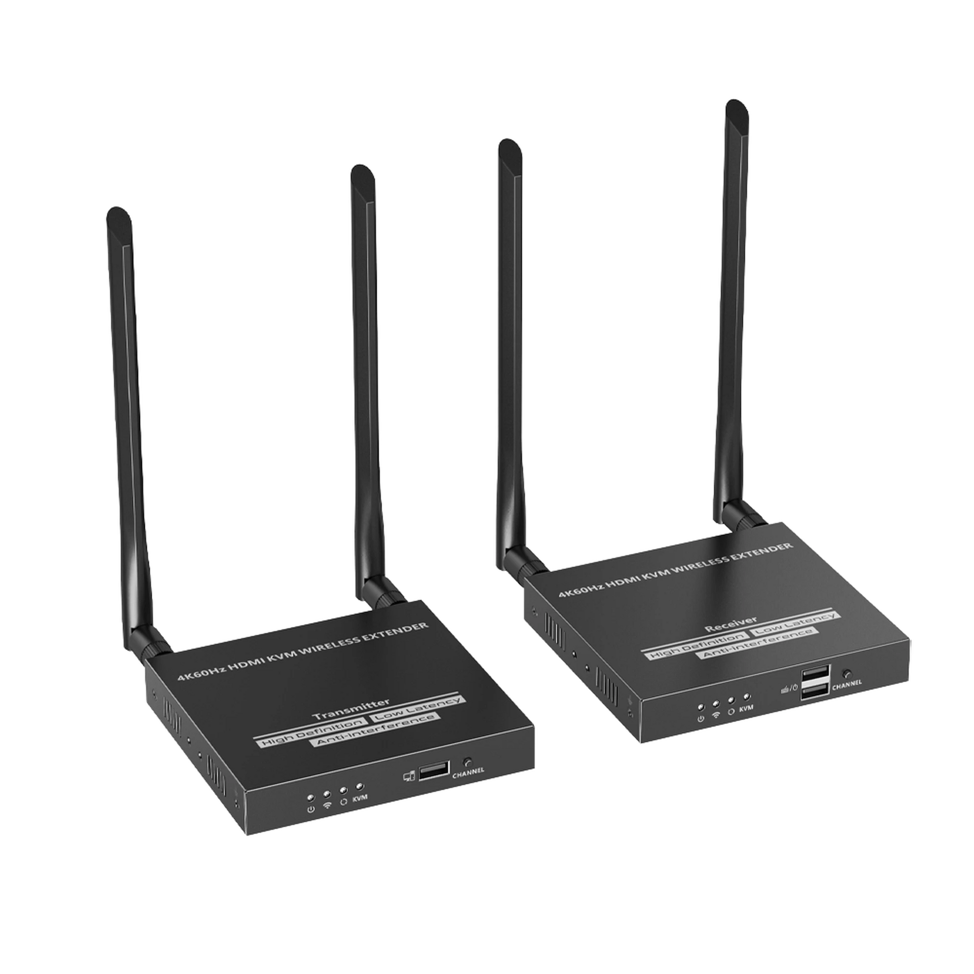 KIT EXTENSOR INALÁMBRICO | 4K@60HZ | TRANSMISIÓN HASTA 50M | TRANSFERENCIA IR | EMPAREJAMIENTO SSID-Accesorios Generales-EPCOM TITANIUM-Bsai Seguridad & Controles