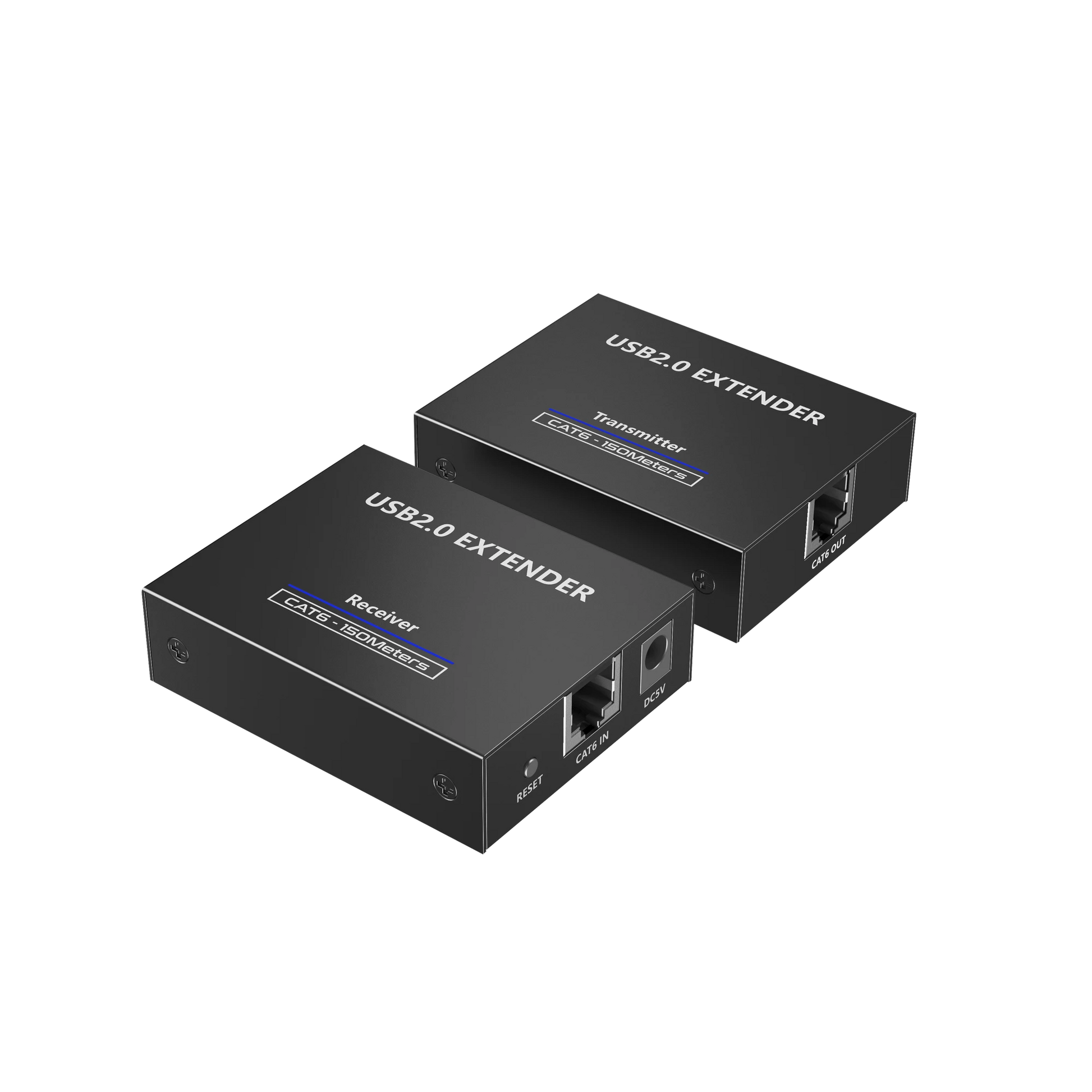 KIT EXTENSOR USB 2.0 DE 4 PUERTOS PARA DISTANCIAS DE HASTA 150 M / SOPORTA USB 2.0, USB 1.1 Y USB 1.0 / UTP CAT 5E/6/6A/7 / SOPORTA SWITCH GIGABIT / IDEAL PARA CÁMARAS WEB, IMPRESORAS, ESCÁNER, MEMORIAS, MOUSE, ETC.-Accesorios Generales-EPCOM TITANIUM-Bsai Seguridad & Controles