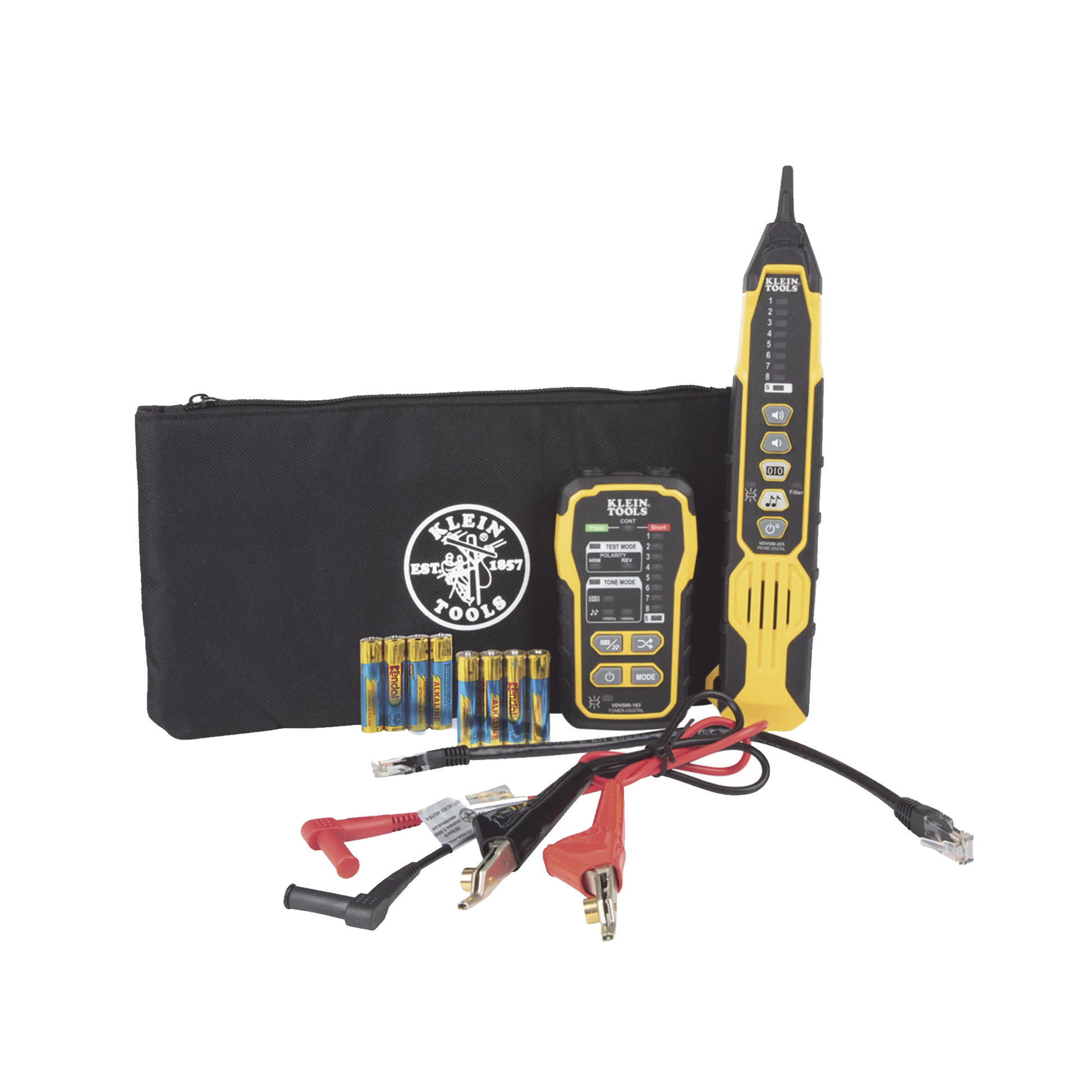 KIT GENERADOR DE TONO DIGITAL Y SONDA DE RASTREO DE CABLES DIGITAL EN RED ACTIVA.-Cableado de Cobre-KLEIN TOOLS-VDV500-920-Bsai Seguridad & Controles