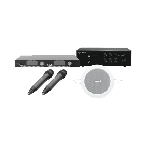 KIT IDEAL PARA SALAS DE CONFERENCIAS 1 SFB120 + 1 SF521UH + 4 SF104GD-Megafonia y Audioevacuacion-EPCOM PROAUDIO-Bsai Seguridad & Controles