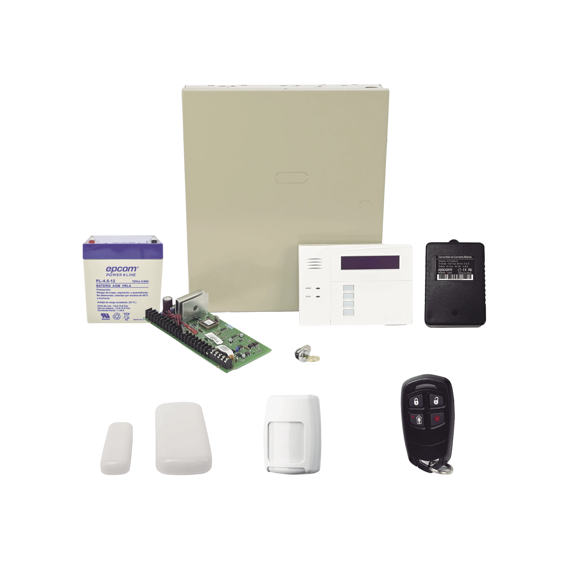 KIT INALÁMBRICO DE PANEL VISTA48 CON TECLADO 6160RF RECEPTOR INALÁMBRICO, 2 CONTACTOS 5800MINI, 1 PIR 5800PIR, 1 CONTROL REMOTO 58344, BATERÍA Y TRANSFORMADOR-Paneles de Alarma-HONEYWELL HOME RESIDEO-Bsai Seguridad & Controles