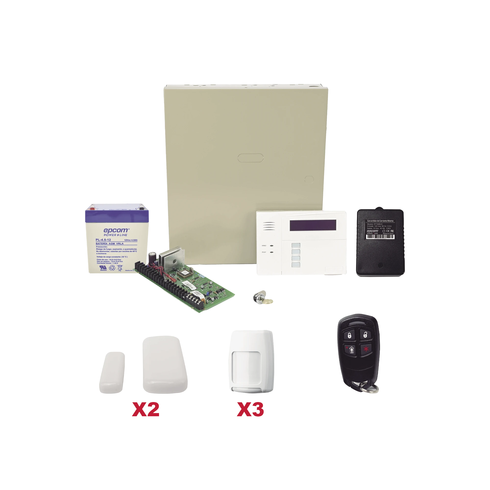 KIT INALÁMBRICO DE PANEL VISTA48 CON TECLADO 6160RF RECEPTOR INALÁMBRICO, 2 CONTACTOS 5800MINI, 3 PIR 5800PIR, 1 CONTROL REMOTO 58344, BATERIA Y TRANSFORMADOR-Paneles de Alarma-HONEYWELL HOME RESIDEO-Bsai Seguridad & Controles