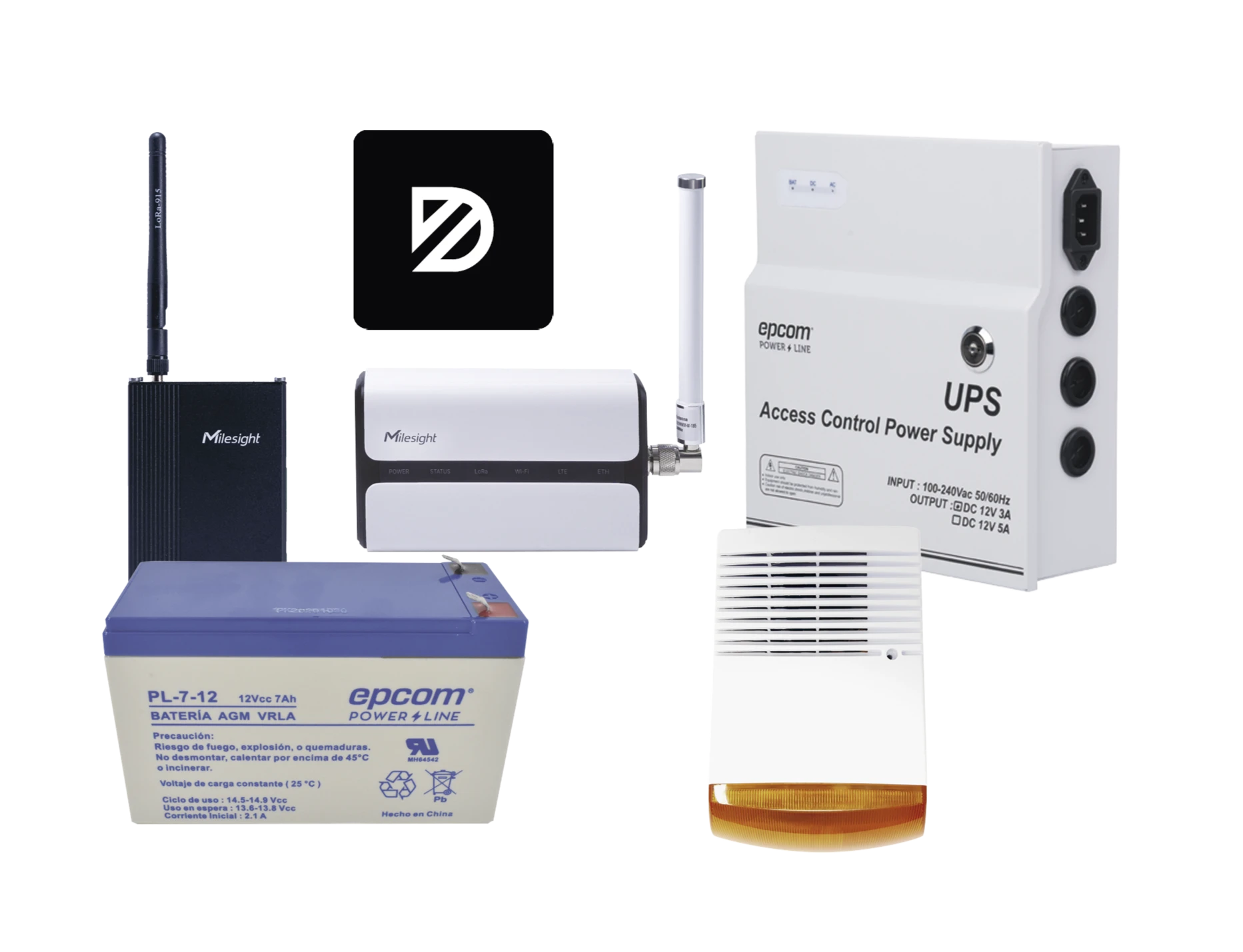 KIT INICIAL PARA ALARMA VECINAL DE LARGO ALCANCE CON LORAWAN-LoRa-SYSCOM-Bsai Seguridad & Controles