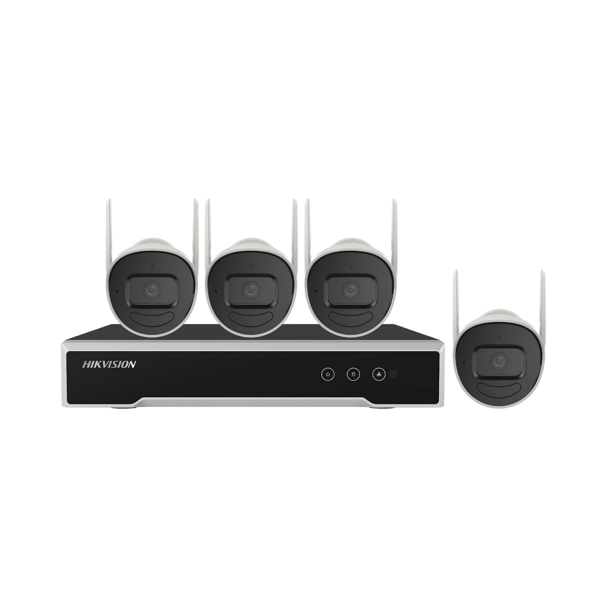 KIT IP INALÁMBRICO 4 MEGAPIXEL / NVR 4 CANALES / 4 CÁMARAS BALA PARA EXTERIOR / 1 HDD DE 1 TB / MODO REPETIDOR-Kits- Sistemas Completos-HIKVISION-NK44W0H-1T(E)-Bsai Seguridad & Controles
