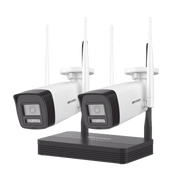 KIT IP INALÁMBRICO 4 MEGAPIXEL / NVS 4 CANALES / 2 CÁMARAS BALA PARA EXTERIOR CON LENTE 2.8 MM Y DUAL LIGHT (30 MTS IR + 30 MTS LUZ BLANCA) / AUDIO BIDIRECCIONAL (MICRÓFONO Y BOCINA) / SOPORTA MICRO SD DE 512 GB-Kits- Sistemas Completos-HIKVISION-NKS424W0H-Bsai Seguridad & Controles