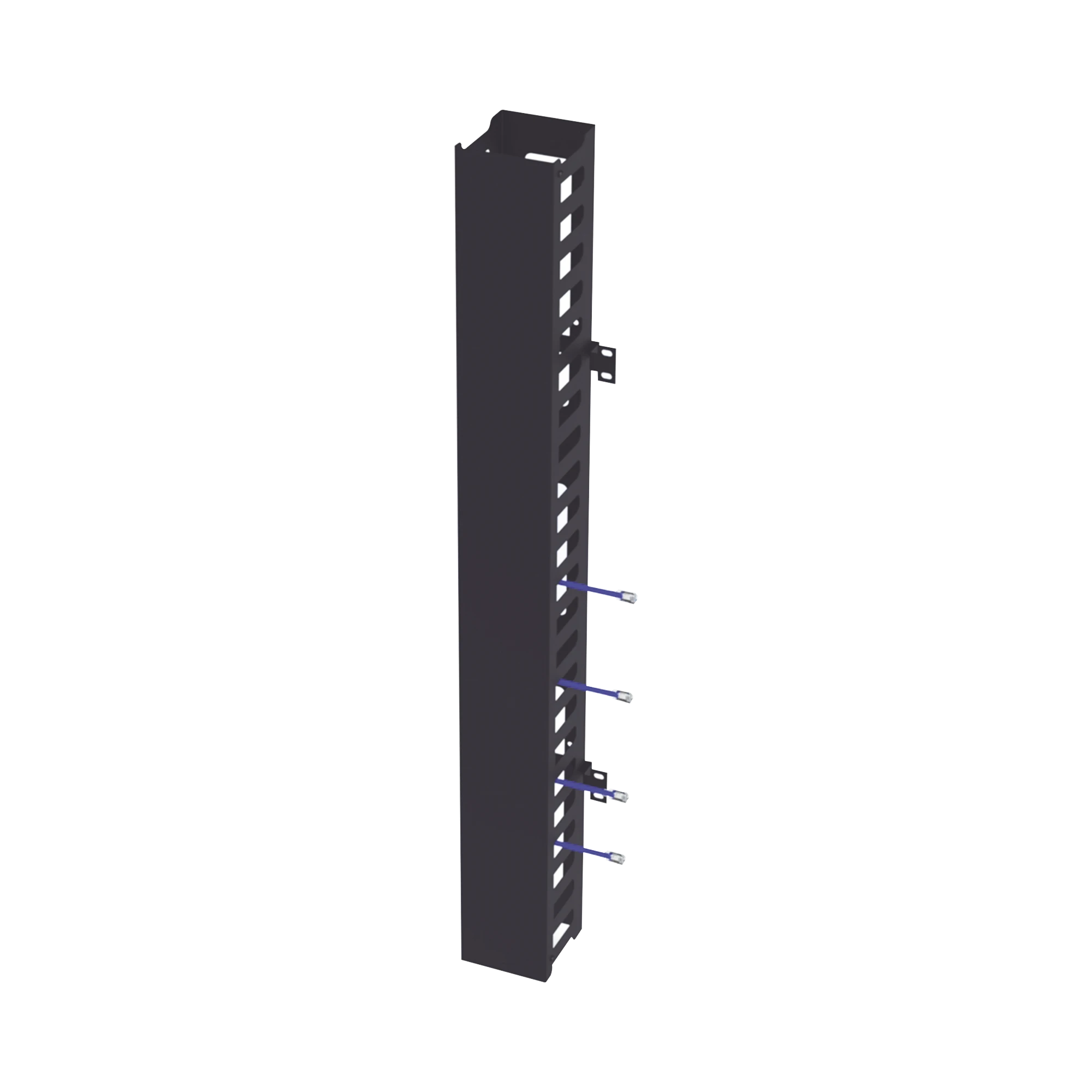 KIT ORGANIZADOR VERTICAL DE CABLE SENCILLO PARA RACK ABIERTO DE 24 UNIDADES PARA EIQR3224 Y EIRL5524DR.-Racks y Gabinetes-LINKEDPRO BY EPCOM-Bsai Seguridad & Controles