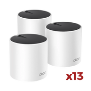 KIT PARA HOGAR / PAQUETE DE 10 ROUTERS MODELO DECOX55-3PACK + 1 DECOX55-3PACK DE REGALO-Redes WiFi-TP-LINK-Bsai Seguridad & Controles