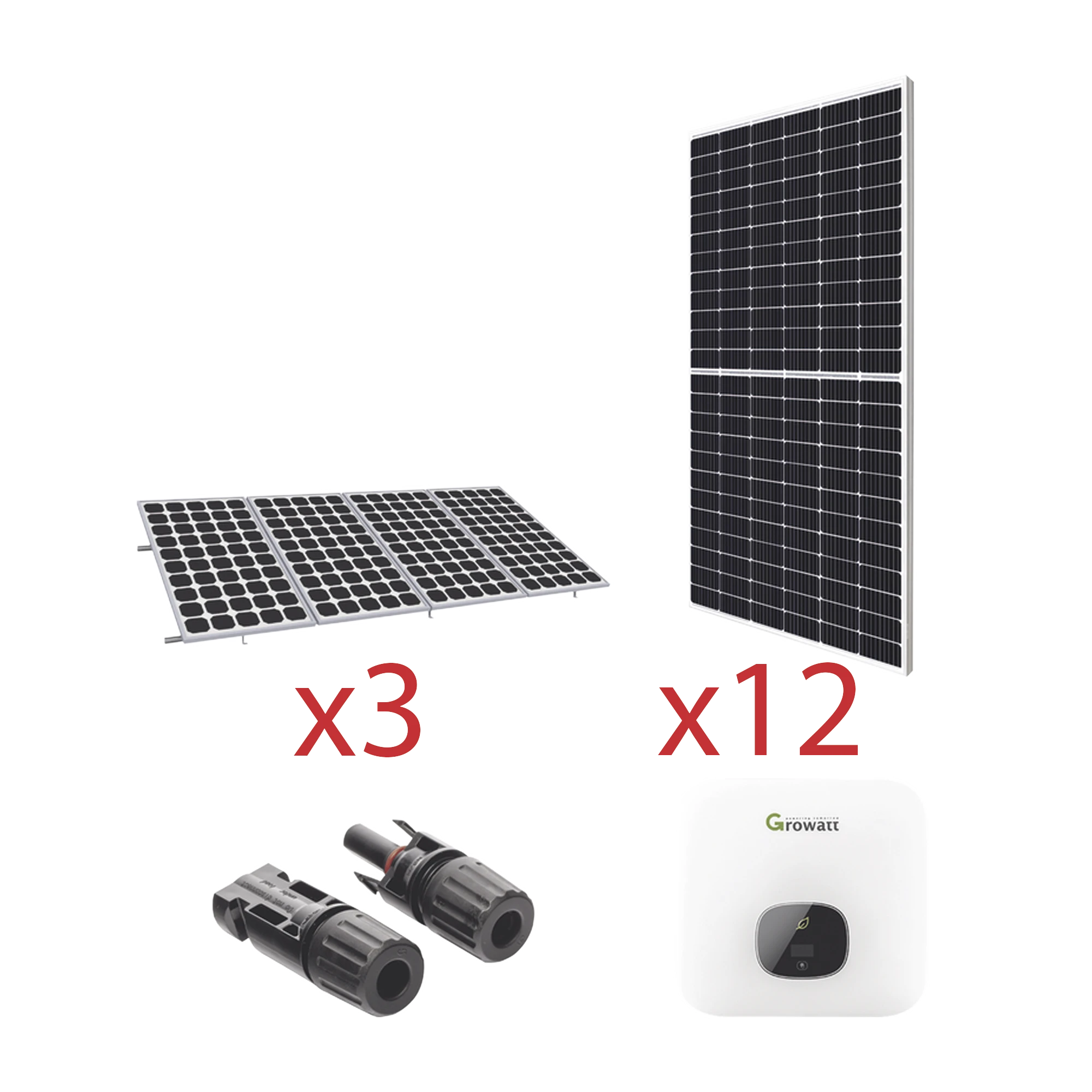 KIT PARA INTERCONEXIÓN A LA RED ELÉCTRICA DE CFE DE 6 KW CON SALIDA DE 220 VCA.-Energía Solar-GROWATT-Bsai Seguridad & Controles