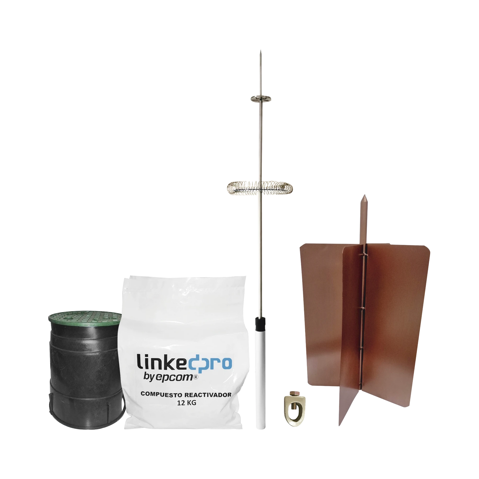 KIT PARARRAYO LINKEDPRO BÁSICO. IDEAL PARA LA PROTECCIÓN DE MÁSTILES Y POSTES.-Calidad de la Energía-LINKEDPRO BY EPCOM-Bsai Seguridad & Controles