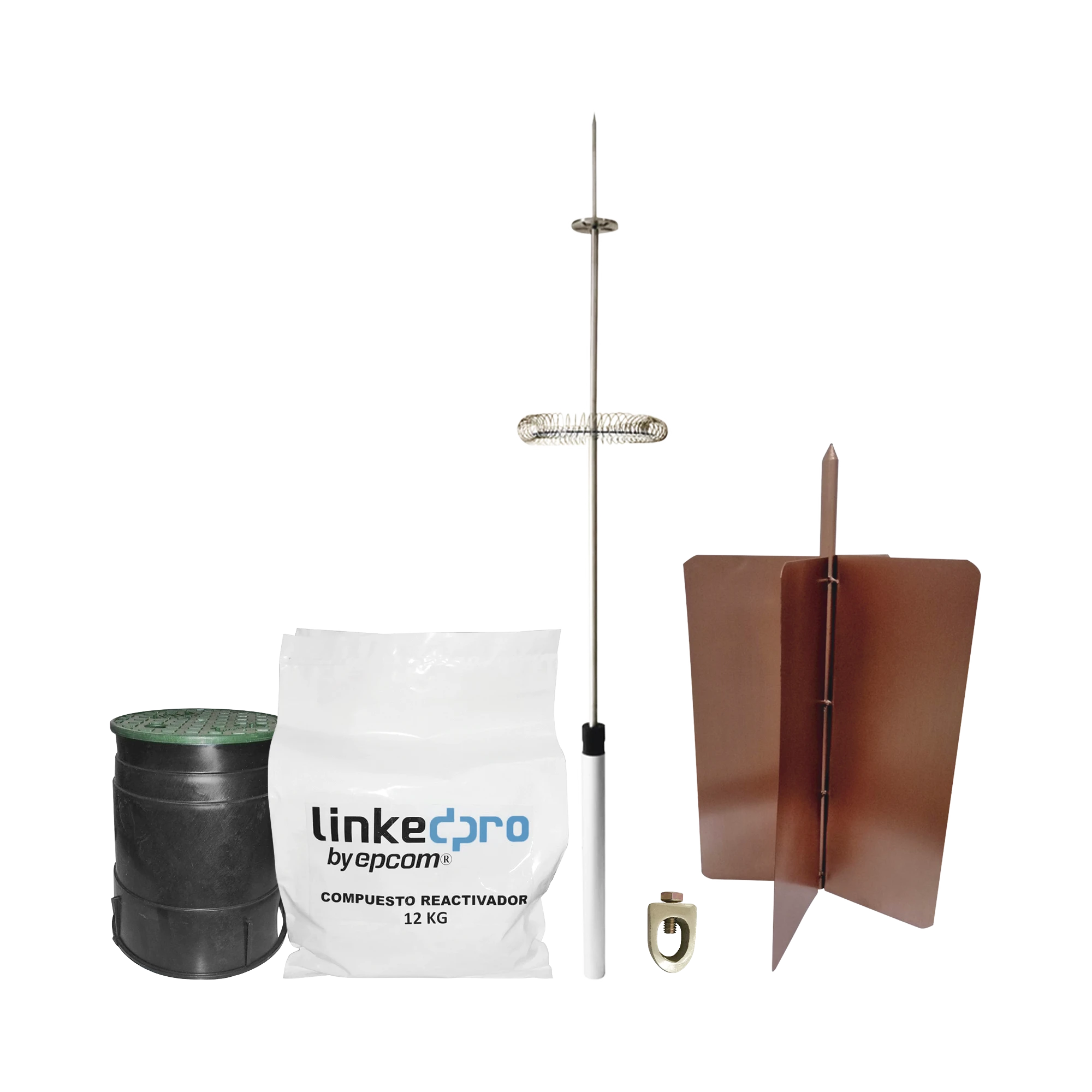 KIT PARARRAYO LINKEDPRO BÁSICO. IDEAL PARA LA PROTECCIÓN DE MÁSTILES Y POSTES.-Calidad de la Energía-LINKEDPRO BY EPCOM-Bsai Seguridad & Controles