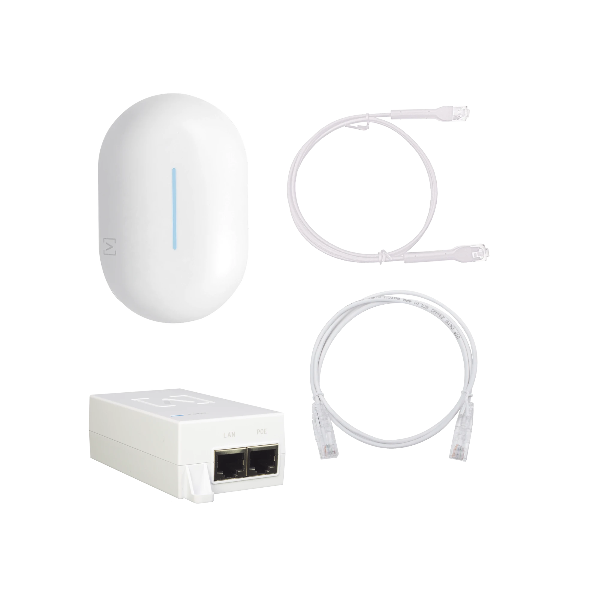 KIT PUNTO DE ACCESO WI-FI 6 AP6-PRO / 1 INYECTOR POE 802.3AT / 1 PATCHCORD DE 1 METRO + 1 PATCHCORD DE 3 METROS IDEAL PARA INSTALACIÓN DE HOTSPOT / COMPATIBLE CON LA PLATAFORMA PURPLE-Redes WiFi-ALTA LABS-AP6PROBUNDLE-Bsai Seguridad & Controles
