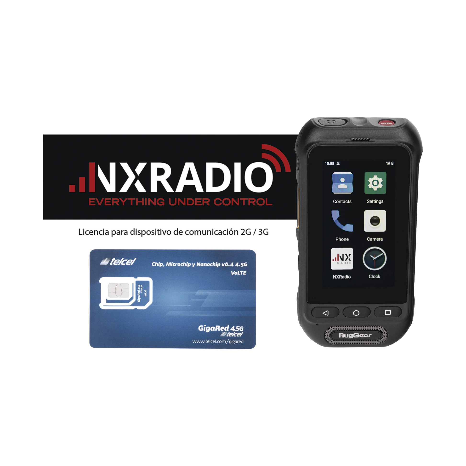KIT RADIO RG360 +12 MESES SERVICIO NXRADIOTERMINAL + SIM TELCEL 1GB MENSUAL POR 12 MESES-NXRADIO-RG360-KIT-SIMTEL-Bsai Seguridad & Controles