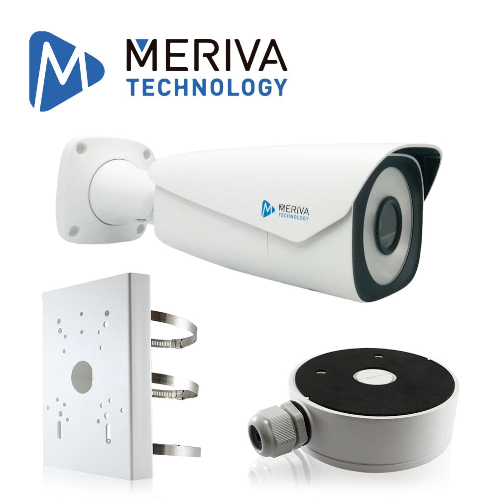 KIT RECONOCIMIENTO FACIAL CON BASE MERIVA TECHNOLOGY MAFR-22MPKIT / INCLUYE 1 CAMARA BULLET IP 2MP LENTE MOTORIZADO 7-22MM MAFR-200 + 1 CAJA DE CONEXIONES MVA-JB0302 + 1 SOPORTE DE POSTE MVA-JB0501-Kits de Video IP-MERIVA TECHNOLOGY-Bsai Seguridad & Controles