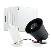 KIT SIRENA DE 15W PARA EXTERIOR INCLUYE SIRENA 15W SRE108 + GABINETE METÁLICO PARA EXTERIOR + TAMPER-Sirenas-ENSON-Bsai Seguridad & Controles