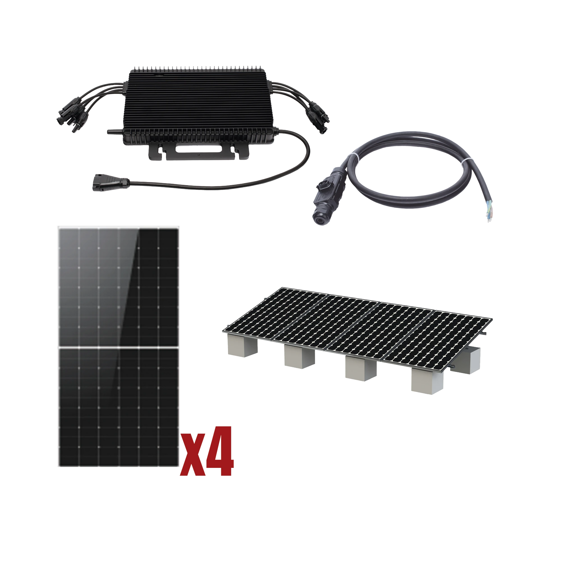 KIT SOLAR INTERCONEXION / 2KW 220VCA / MICROINVERSORES HOYMILES / MONTAJE INCLUIDO-Energía Solar-HOYMILES-HMS2000KIT1-Bsai Seguridad & Controles