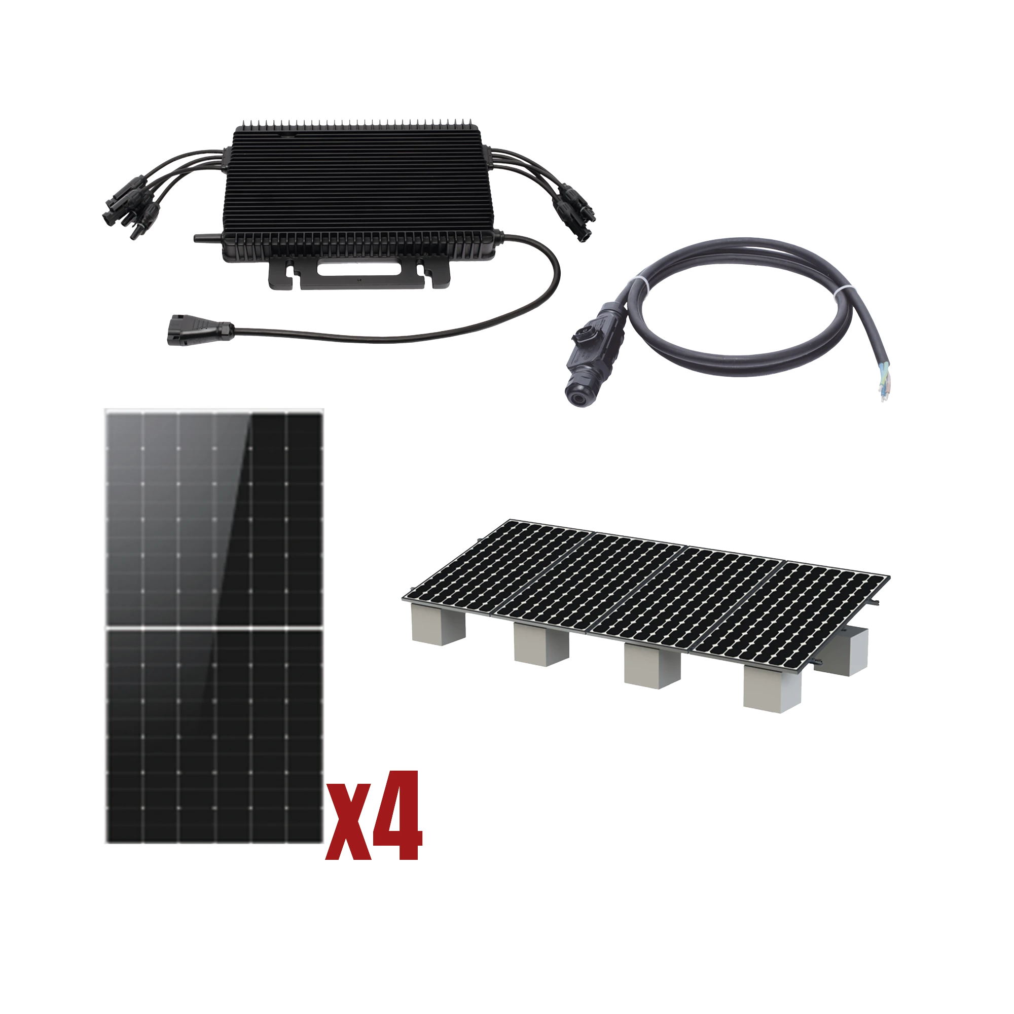 KIT SOLAR INTERCONEXION / 2KW 220VCA / MICROINVERSORES HOYMILES / MONTAJE INCLUIDO-Energía Solar-HOYMILES-HMS2000KIT1-Bsai Seguridad & Controles