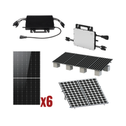 KIT SOLAR INTERCONEXION / 3KW 220VCA / MICROINVERSORES HOYMILES / MONTAJE INCLUIDO-Energía Solar-HOYMILES-Bsai Seguridad & Controles