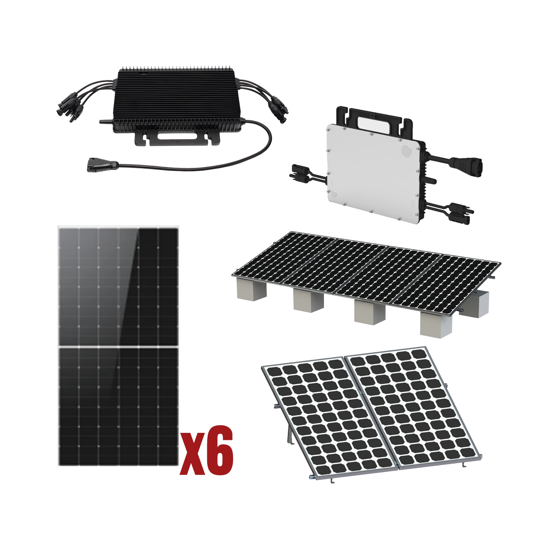 KIT SOLAR INTERCONEXION / 3KW 220VCA / MICROINVERSORES HOYMILES / MONTAJE INCLUIDO-Energía Solar-HOYMILES-Bsai Seguridad & Controles