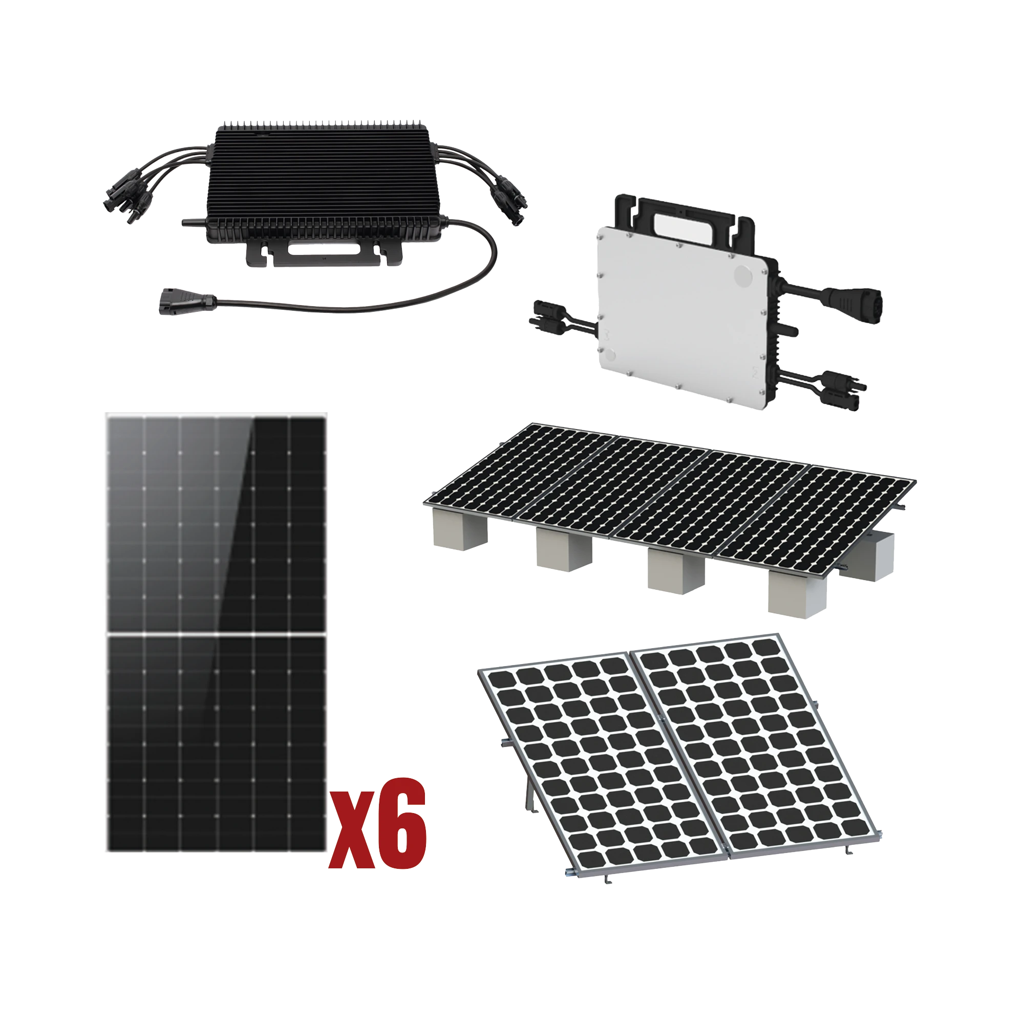 KIT SOLAR INTERCONEXION / 3KW 220VCA / MICROINVERSORES HOYMILES / MONTAJE INCLUIDO-Energía Solar-HOYMILES-Bsai Seguridad & Controles