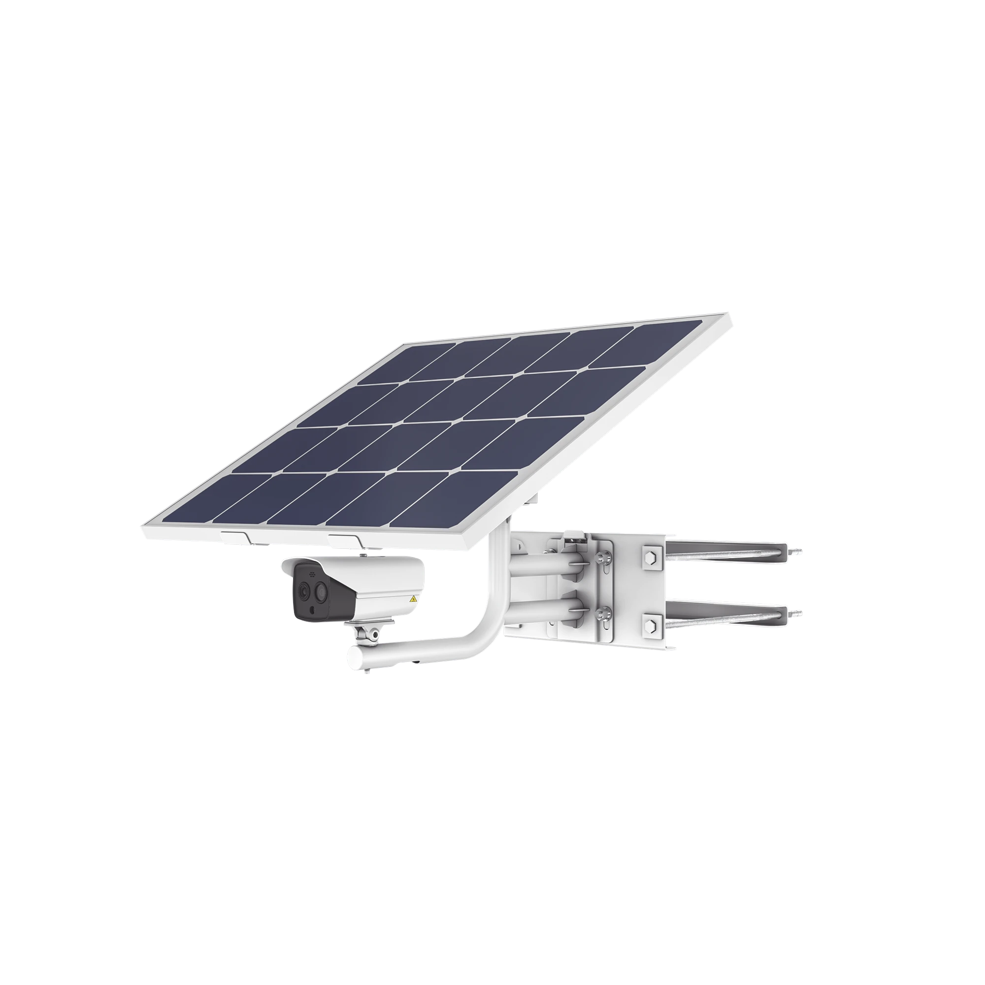 KIT SOLAR IP ALL IN ONE / CÁMARA TERMICA 256 × 192 / LENTE 9.7 MM / PANEL SOLAR / BATERÍA DE RESPALDO DE LITIO 23.2AH / CONEXIÓN 4G / ACCESORIOS DE INSTALACIÓN-Kits- Sistemas Completos-HIKVISION-DS-2TXS2628-10P/QA/GLT/CH36S80(LA)-Bsai Seguridad & Controles