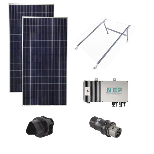 KIT SOLAR PARA INTERCONEXIÓN DE 550 W DE POTENCIA, 127 VCA CON MICROINVERSORES Y PANELES POLICRISTALINOS.-Energía Solar y Eólica-EPCOM-KIT1BDM600LV127-Bsai Seguridad & Controles