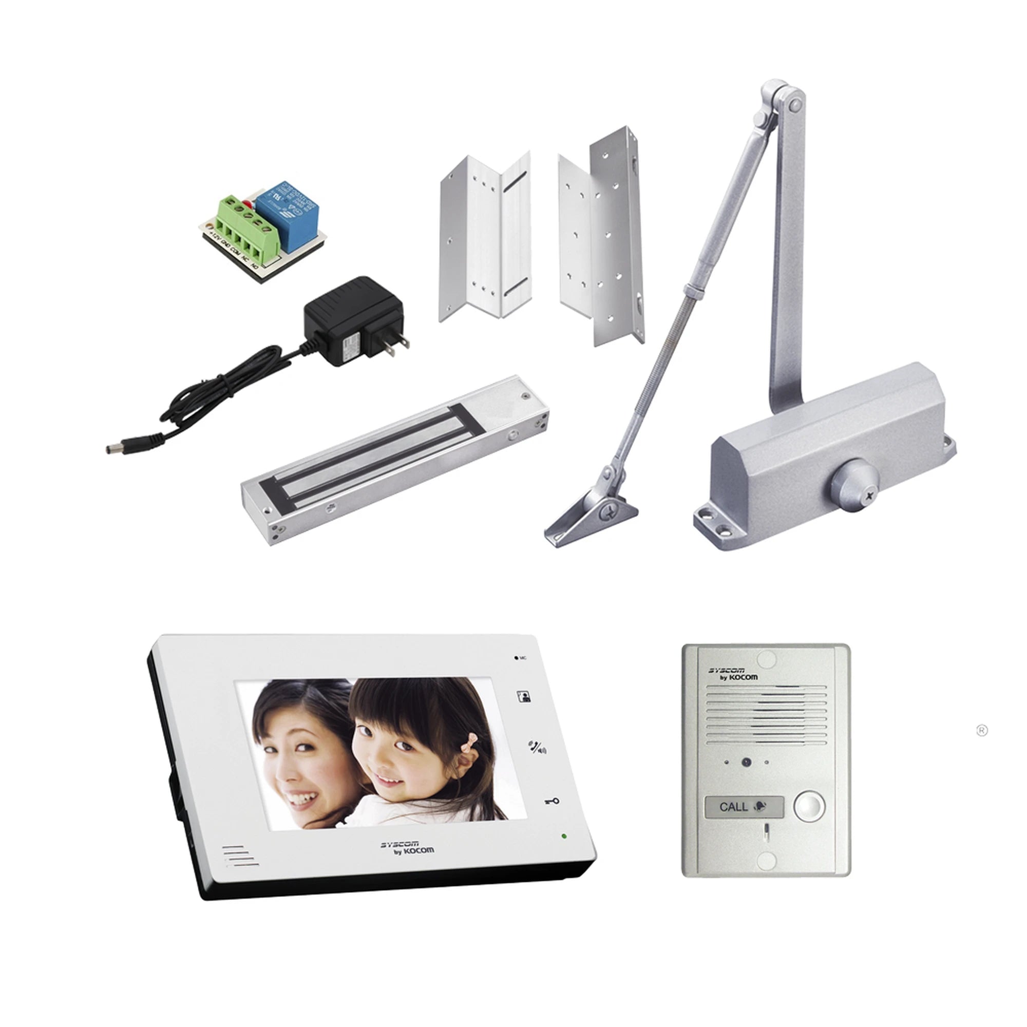 KIT TODO EN UNO VIDEOPORTERO ANALOGICO-Videoporteros-KOCOM-Bsai Seguridad & Controles