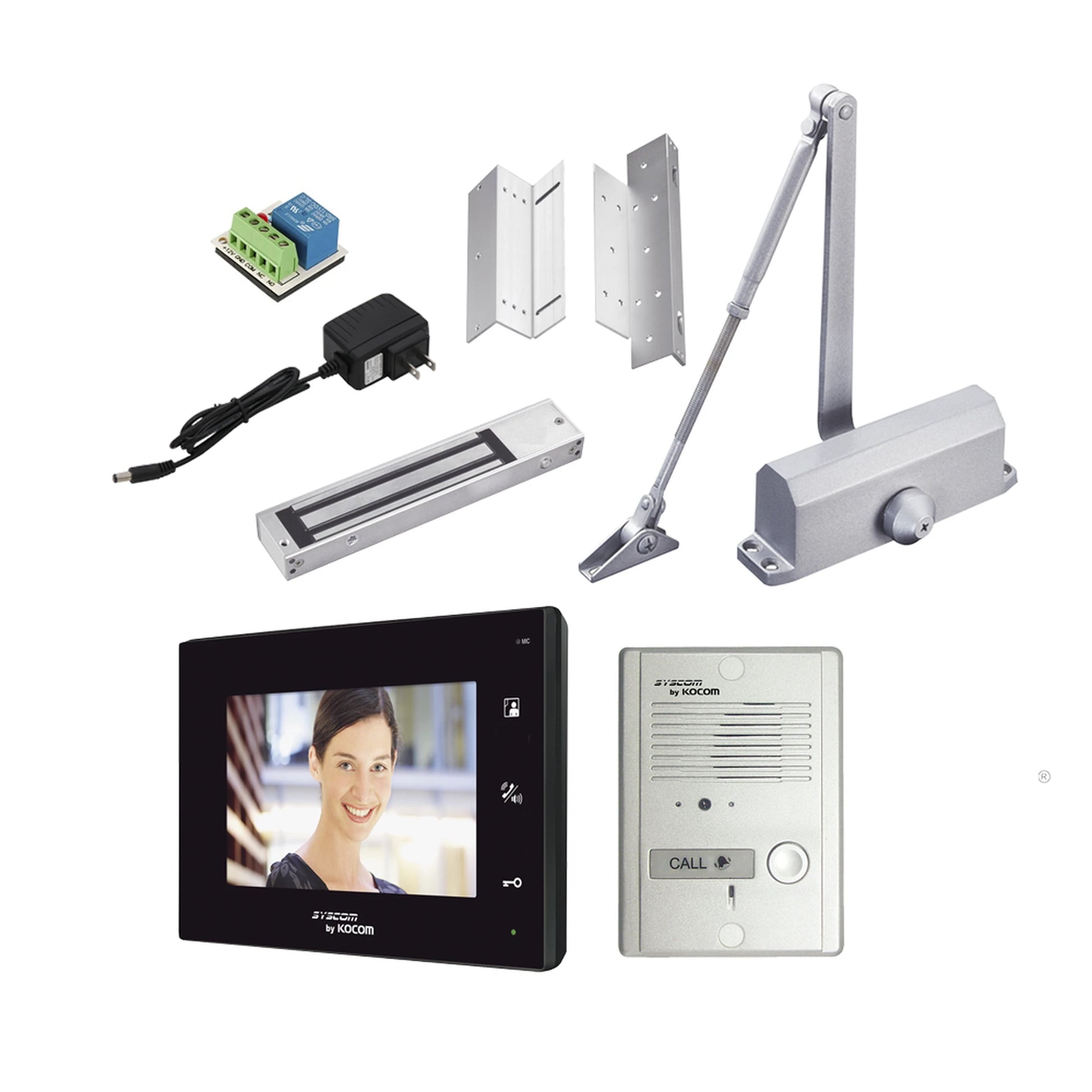 KIT TODO EN UNO VIDEOPORTERO ANALOGICO-Videoporteros-KOCOM-Bsai Seguridad & Controles