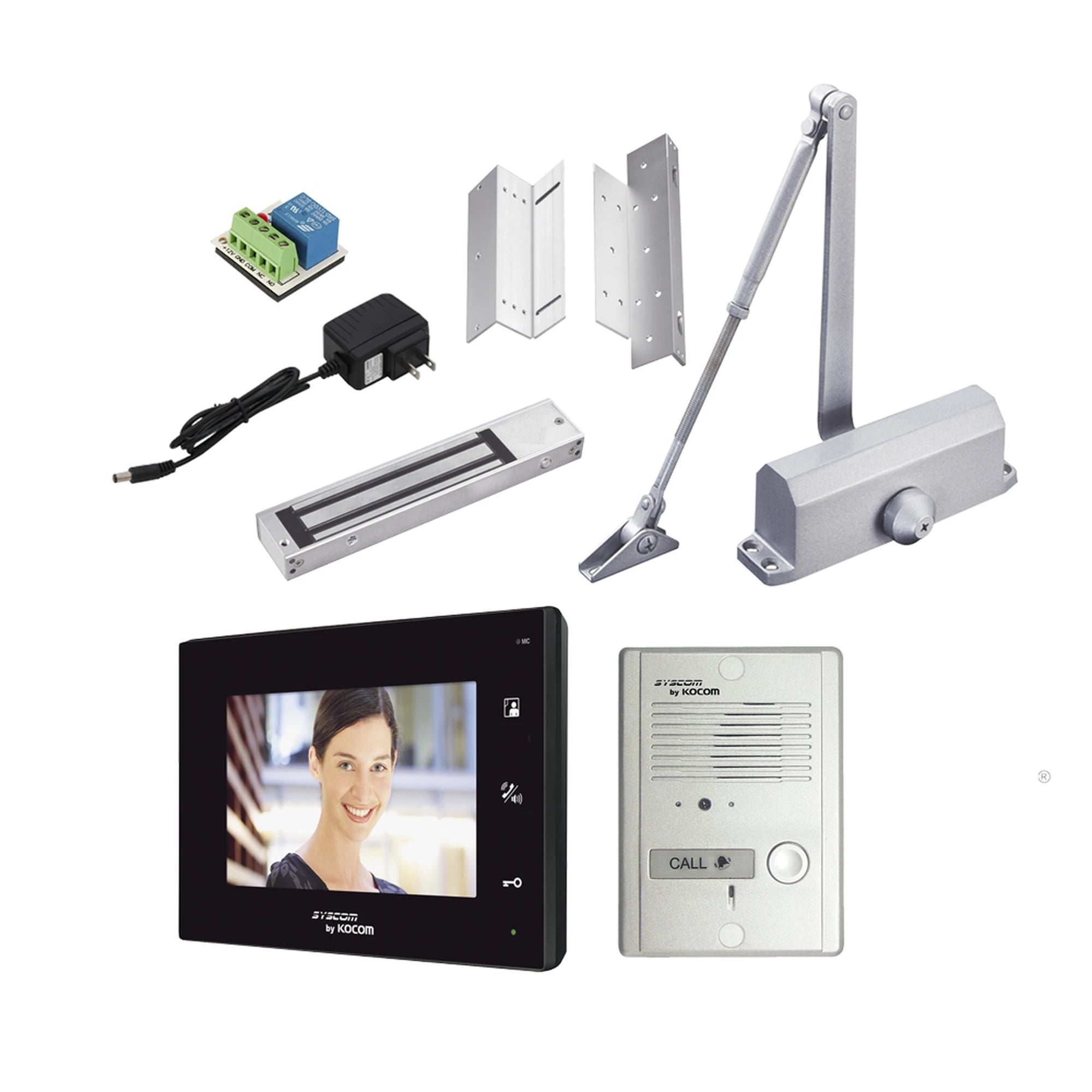 KIT TODO EN UNO VIDEOPORTERO ANALOGICO-Videoporteros-KOCOM-Bsai Seguridad & Controles