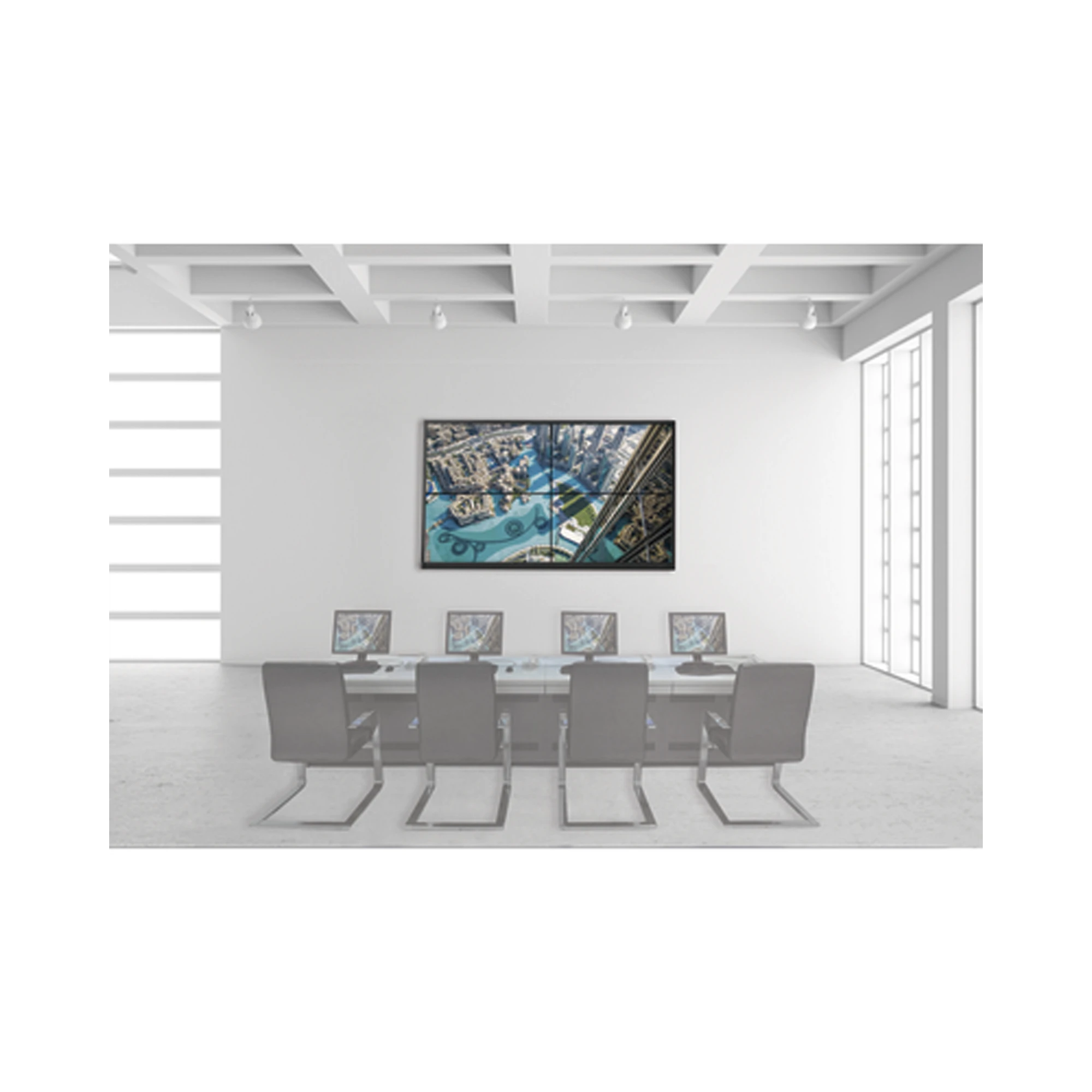 KIT VIDEOWALL 2X2 / INCLUYE 4 PANTALLAS DE 55" / DECODER / BASE DE PARED / ACCESORIOS DE INSTALACIÓN-Monitores Pantallas y Mobiliario-HIKVISION-DS-VW2X2UL55/WM-Bsai Seguridad & Controles