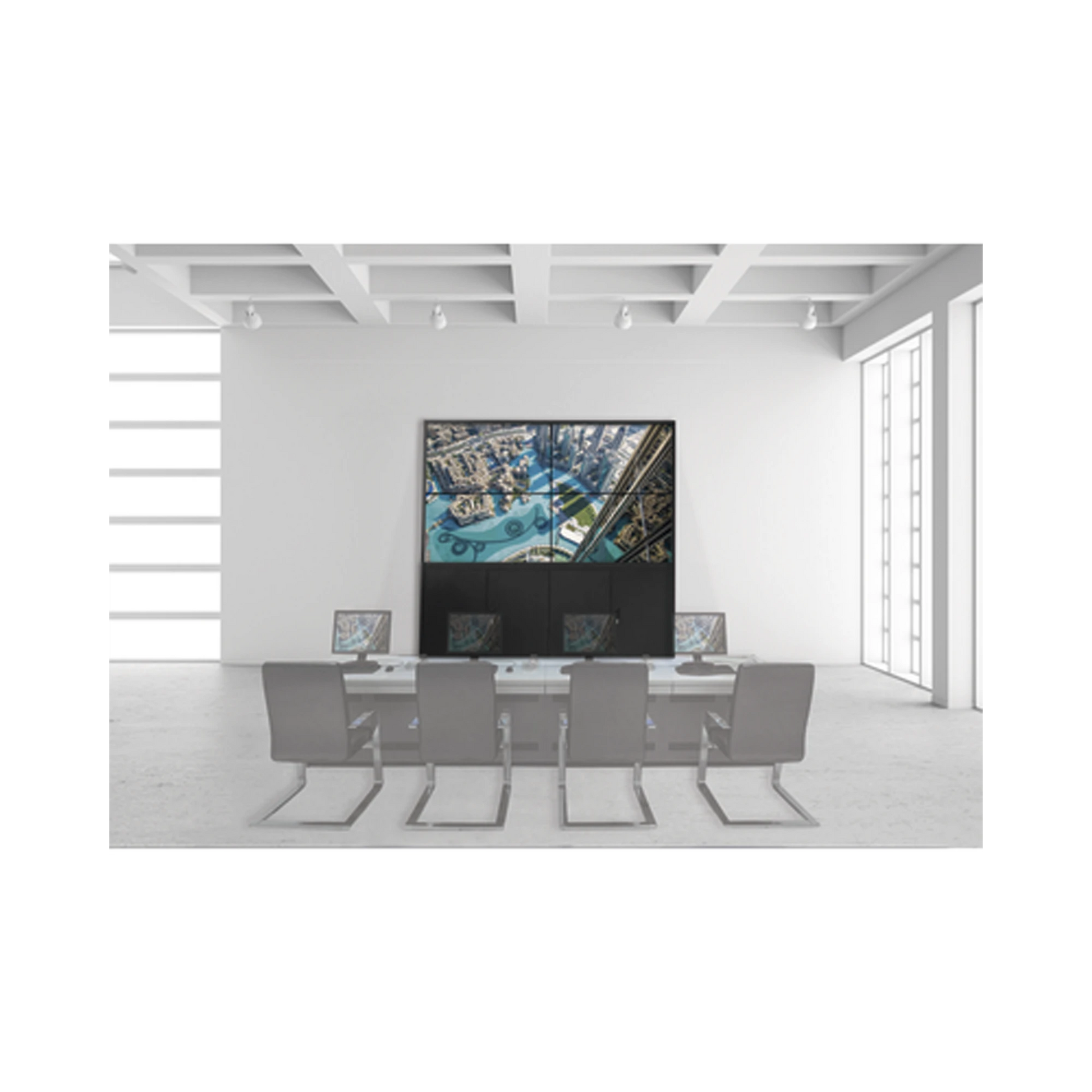 KIT VIDEOWALL 3X3 / INCLUYE 9 PANTALLAS DE 55" / DECODER / BASE DE PISO / ACCESORIOS DE INSTALACIÓN-HIKVISION-DS-VW3X3UL55-Bsai Seguridad & Controles