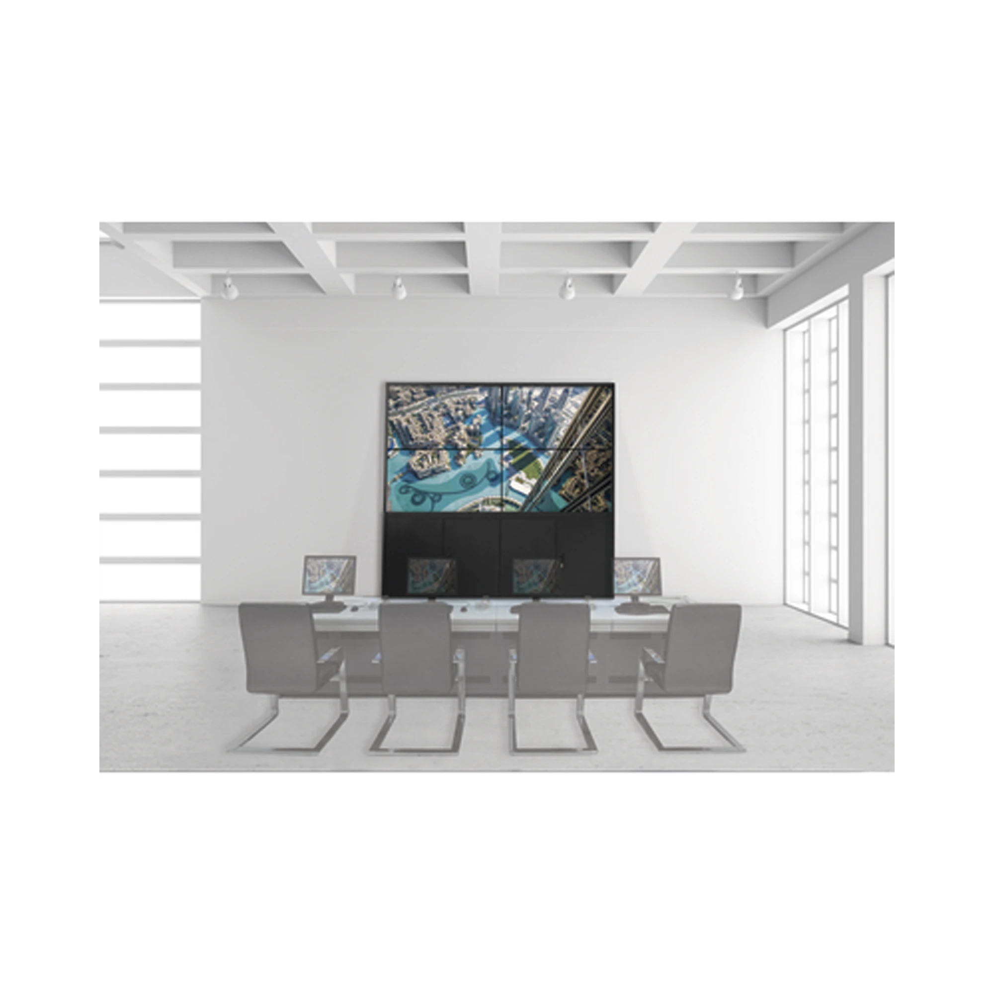 KIT VIDEOWALL 3X3 / INCLUYE 9 PANTALLAS DE 55" / DECODER / BASE DE PISO / ACCESORIOS DE INSTALACIÓN-HIKVISION-DS-VW3X3UL55-Bsai Seguridad & Controles
