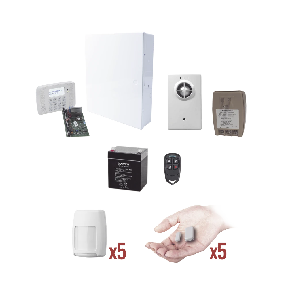 KIT VISTA48PROTEGE1 (KIT DE PANEL DE ALARMA CON SENSORES TOTALMENTE INALAMBRICOS)-Alarmas-HONEYWELL HOME RESIDEO-Bsai Seguridad & Controles