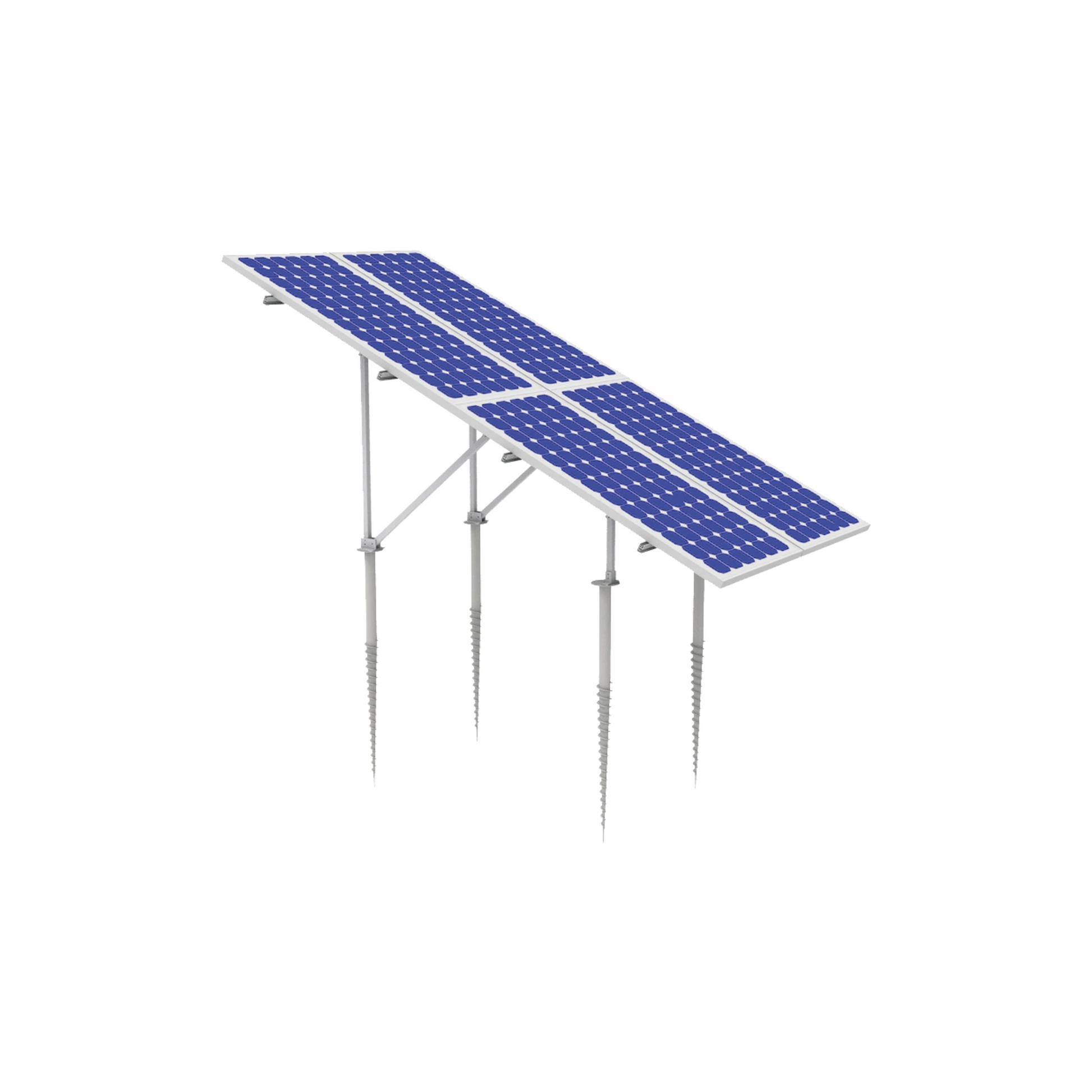 KIT (2X2) MONTAJE EN TIERRA CON TORNILLO PARA 4 MÓDULOS FOTOVOLTÁICOS-Montajes para Paneles-EPCOM POWERLINE-Bsai Seguridad & Controles