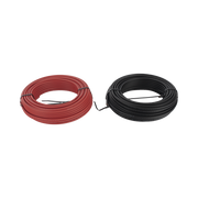KIT DE 2 ROLLOS DE 25 METROS DE CABLE FOTOVOLTAICO DE COBRE, ROJO Y NEGRO, CALIBRE 10 AWG (6MM²), TIPO PV, 1000/2000 V Y 120°C.-Energía Solar-EPCOM POWERLINE-Bsai Seguridad & Controles