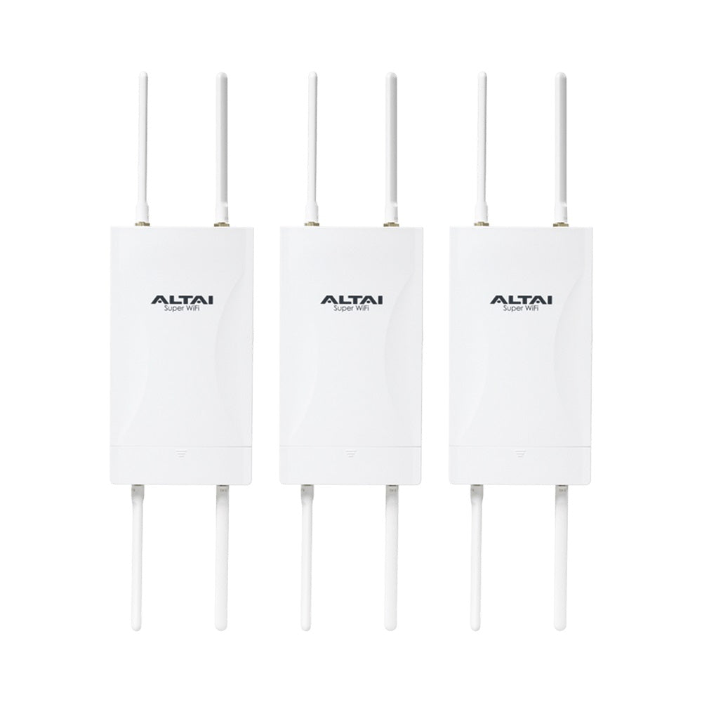 KIT DE 3 PUNTOS DE ACCESO WIFI 6 Y 3 INYECTORES POE 802.3AF/AT, DOBLE BANDA SIMULTANEA EN 2.4 Y 5 GHZ, HASTA 300 M DE COBERTURA WIFI, HASTA 2.976 GBPS, HASTA 256 USUARIOS CONCURRENTES, ADMINISTRACIÓN EN NUBE GRATIS CON INSIGHTS-Redes WiFi-ALTAI TECHNOLOGIES-Bsai Seguridad & Controles