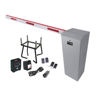 KIT COMPLETO BARRERA IZQUIERDA XB / 3M / ILUMINACION LED ROJO-VERDE / INCLUYE SENSOR DE MASA, TRANSFORMADOR, LAZO, ANCLA, FOTOCELDAS Y 2 CONTROLES INALÁMBRICOS-Acceso Vehicular-ACCESSPRO-Bsai Seguridad & Controles