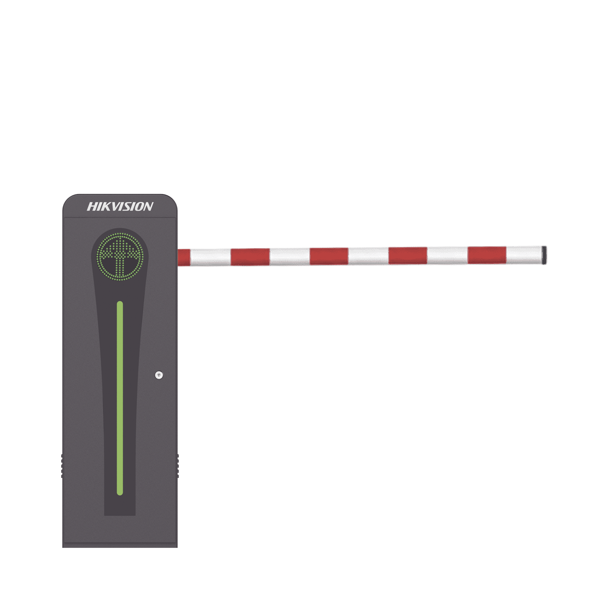 BARRERA VEHICULAR CON BRAZO ABATIBLE POR COLISIÓN 4 MTS INCLUIDO / DERECHA / ALTO DESEMPEÑO / BRUSHLESS / SEMÁFORO ROJO-VERDE EN GABINETE / INCLUYE 2 CONTROLES REMOTOS