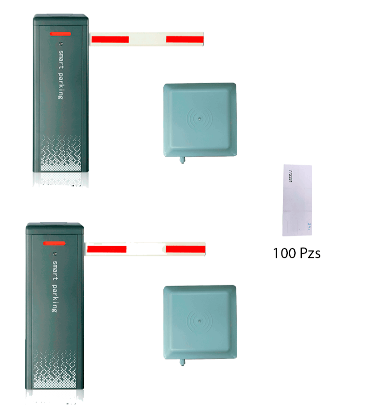 WEJOIN WJDZE2 PAQUETE PARA SOLUCIÓN DE ACCESO VEHICULAR INCLUYE: 2 BARRERAS VEHICULARES DE 4.5M, 2 LECTORAS UHF DE 6M Y 100 TAGS ADHERIBLES-Barreras Vehicular-WEJOIN-Bsai Seguridad & Controles