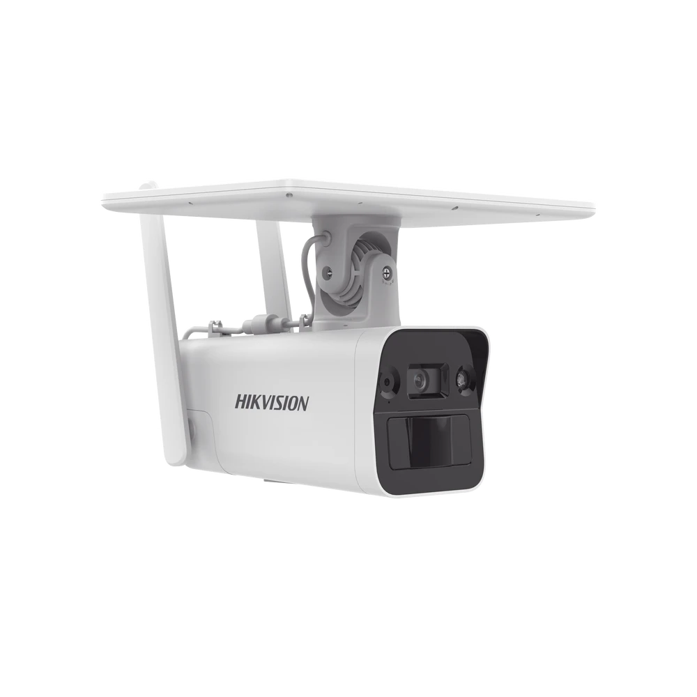 Kit Solar IP All in One / Cámara Bala 4 Megapixel / Lente 4mm / Panel Solar / Batería de Respaldo de Litio 10Ah (Hasta 11 Días) / Conexión 4G / Accesorios de Instalación / Kit Solar-HIKVISION-Bsai Seguridad & Controles