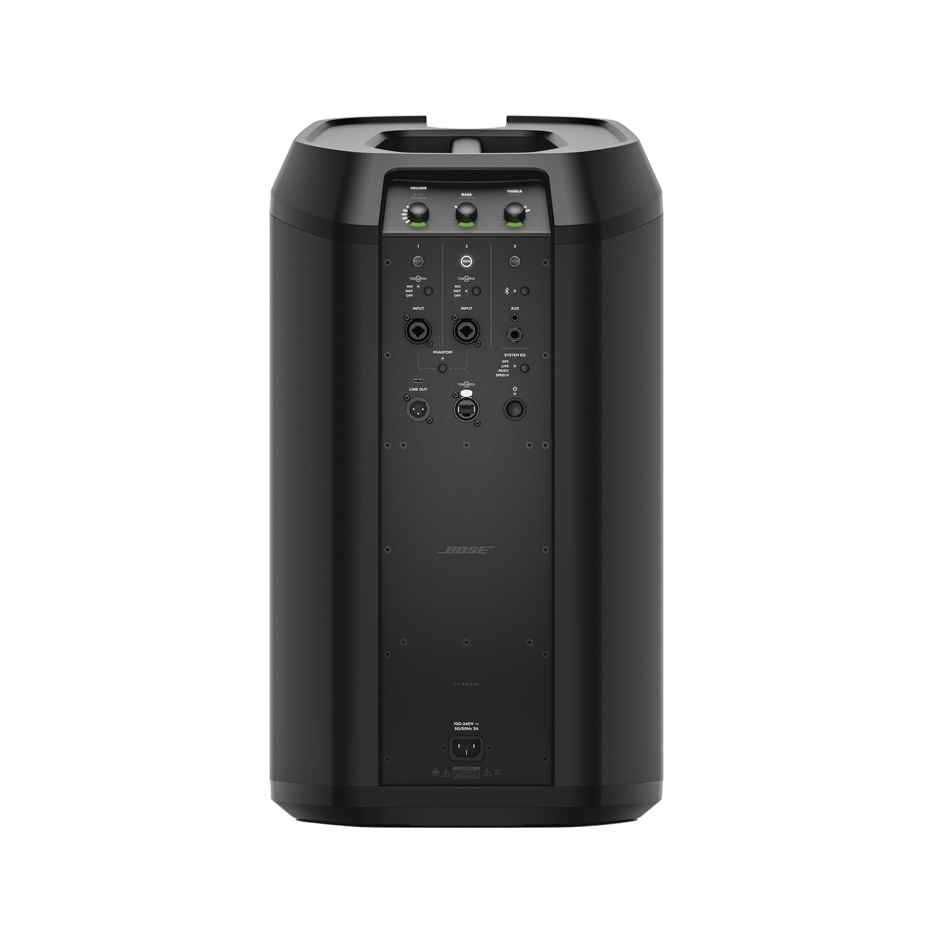 SISTEMA PORTÁTIL DE AUDIO | ARREGLO LINEAL DE 16 ALTAVOCES | SUBWOOFER | MEZCLADOR INTEGRADO DE 3 CANALES | BLUETOOTH | CONFIGURACIÓN MEDIANTE APP-Audio Profesional-BOSE PROFESSIONAL-Bsai Seguridad & Controles