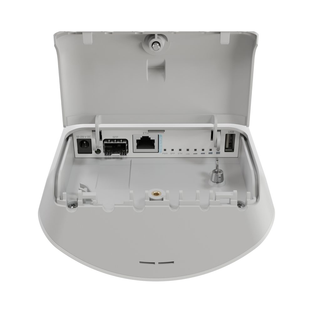 (MANTBOX AX 15S) PUNTO DE ACCESO SECTORIAL DE 120°/ WIFI 6 DOBLE BANDA 2.4GHZ Y 5GHZ/ANTENA INTEGRADA 15 DBI/CON 1 PUERTO ETHERNET POE IN + 1 PUERTO SFP 2.5GBPS-MIKROTIK-Bsai Seguridad & Controles