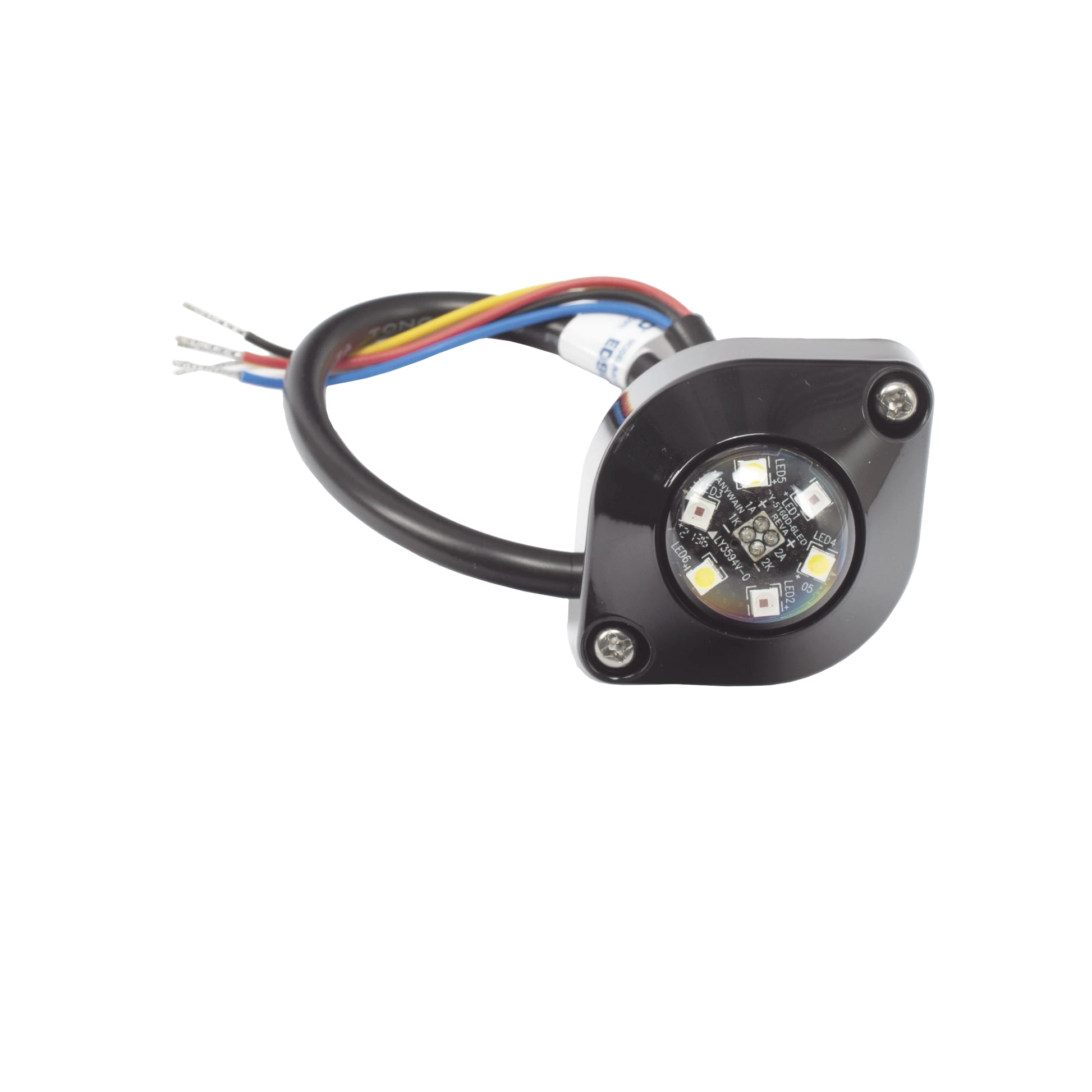 LÁMPARA OCULTA DE 6 LED COLOR ÁMBAR/CLARO SERIE ED9015-Estrobos / Burbujas Vehiculares-ECCO-Bsai Seguridad & Controles