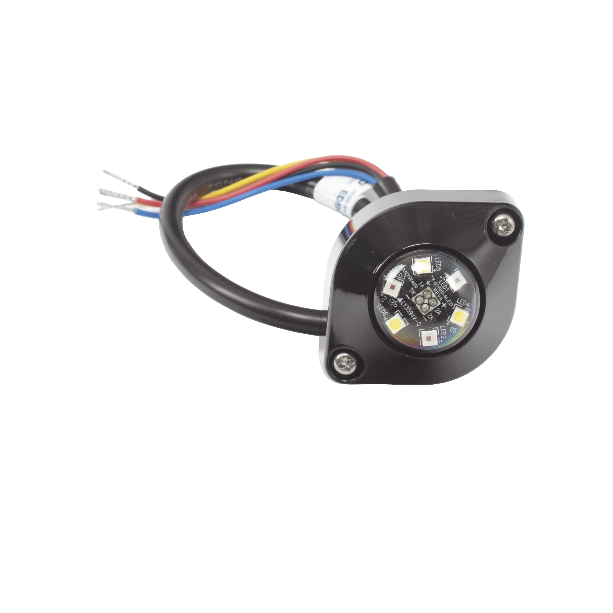 LÁMPARA OCULTA DE 6 LED COLOR ÁMBAR/CLARO SERIE ED9015-Estrobos / Burbujas Vehiculares-ECCO-Bsai Seguridad & Controles
