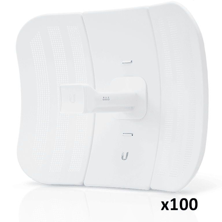 KIT DE 100 UBIQUITI LITEBEAM M5 LBE-M5-23 - RADIO (CPE) AIRMAX M5/ 5 GHZ (5150 - 5875 MHZ)/ ANTENA INTEGRADA DE 23 DBI-Paquetes-UBIQUITI-Bsai Seguridad & Controles