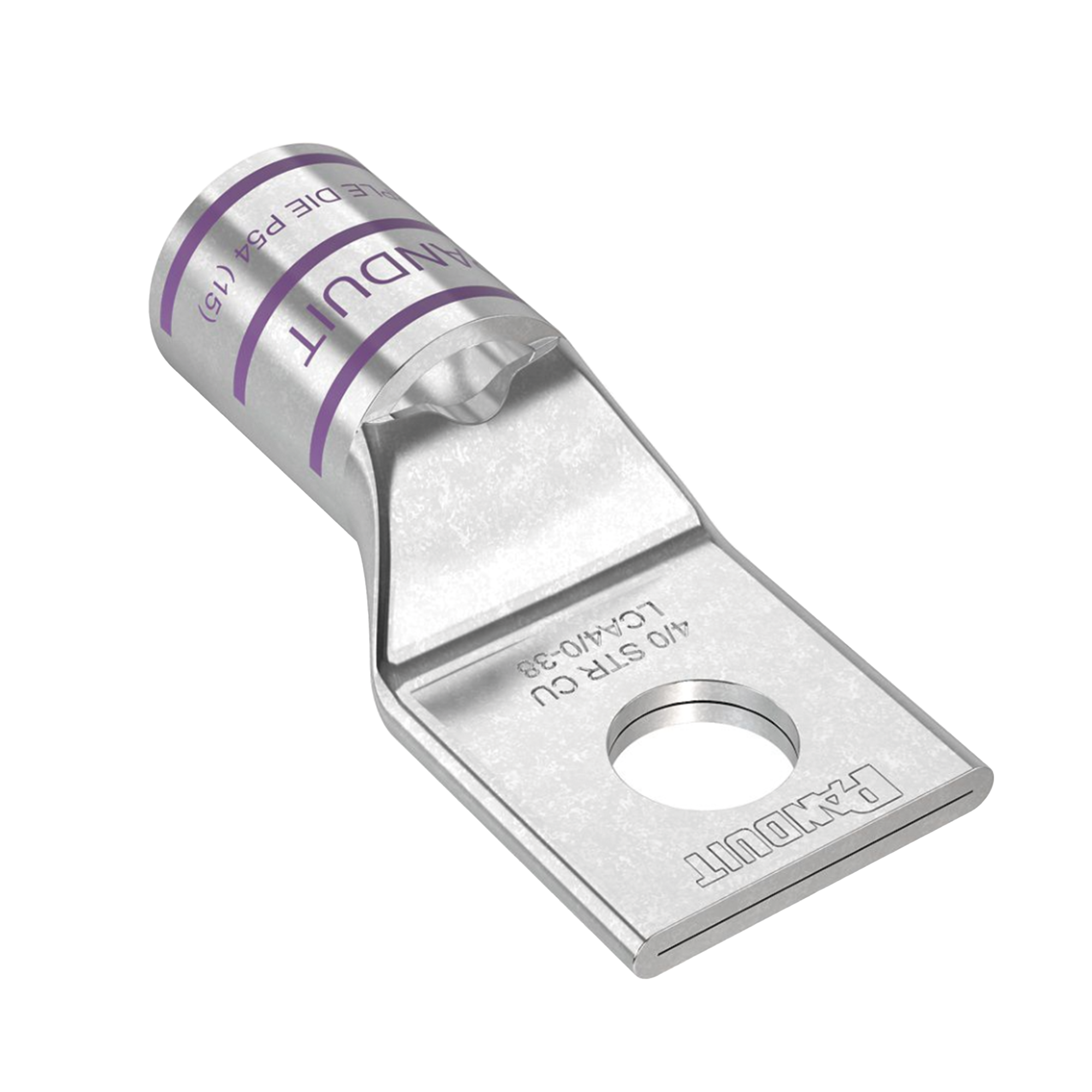 ZAPATA DE COMPRESIÓN DE COBRE CON ORIFICIO 3/8", PARA CABLE 4/0 AWG. 1 PIEZAS-Calidad de la Energía-PANDUIT-Bsai Seguridad & Controles