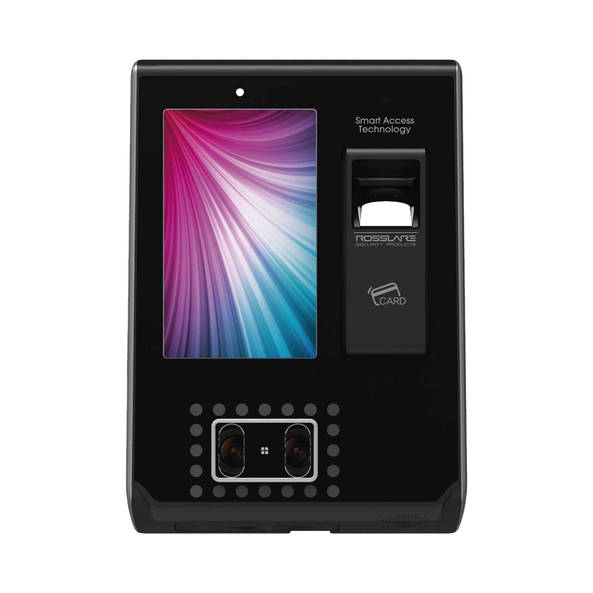 LECTOR BIOMETRICO DE HUELLA Y RECONOCIMIENTO FACIAL CON LECTOR DE PROX (125KHZ) Y MIFARE (13.56 MHZ)-Acceso SIN CONTACTO-ROSSLARE SECURITY PRODUCTS-Bsai Seguridad & Controles