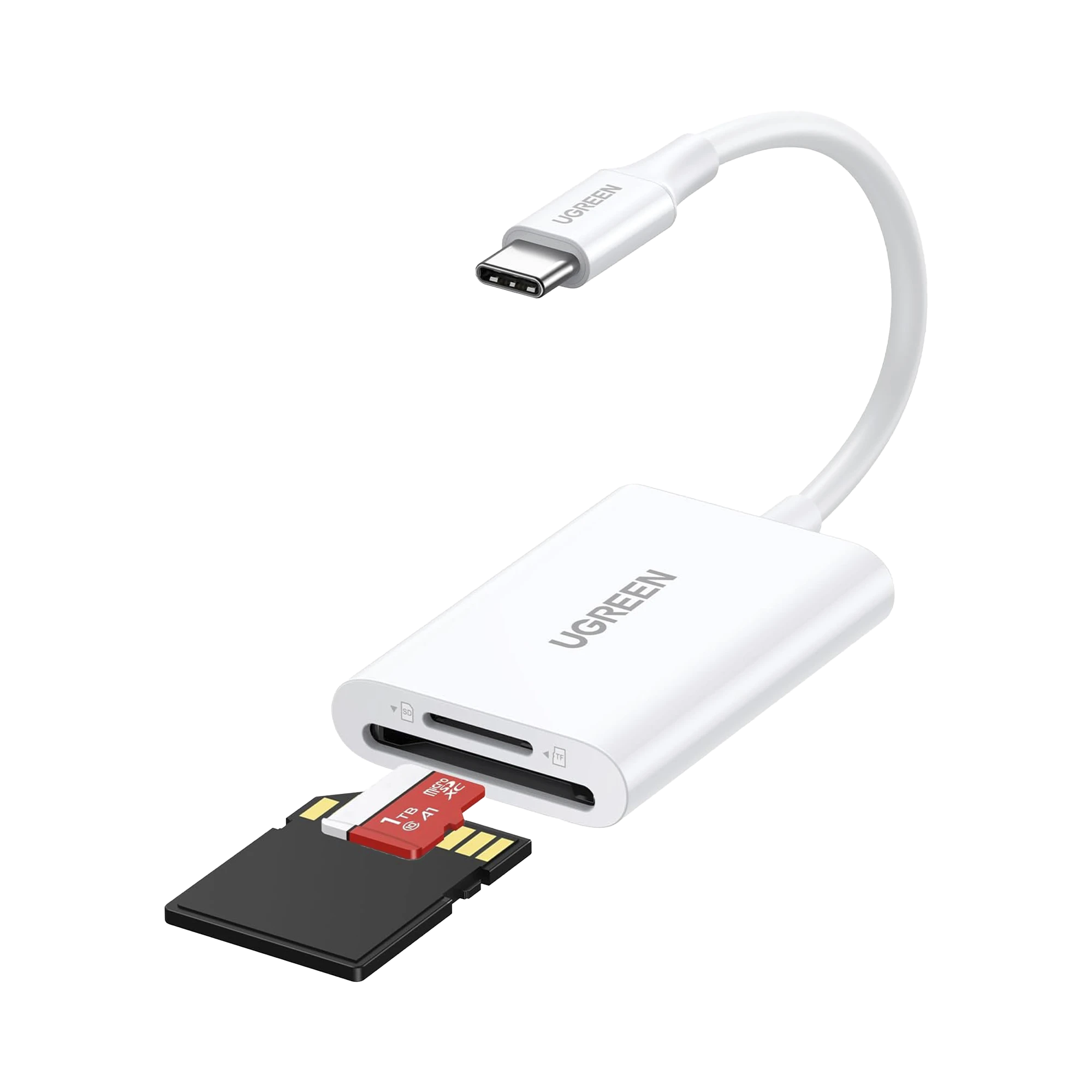 LECTOR DE TARJETAS USB-C 3.1 | SOPORTA MICRO-SD (TF) /SD | 5GBPS | 170 MB/S | OTG | SOPORTA HASTA 2TB | ADMITE INTERCAMBIO EN CALIENTE | 2 TARJETAS SIMULTANEAS | SOPORTA WINDOWS/MAC OS/LINUX | COLOR BLANCO-Servidores / Almacenamiento-UGREEN-35506-Bsai Seguridad & Controles