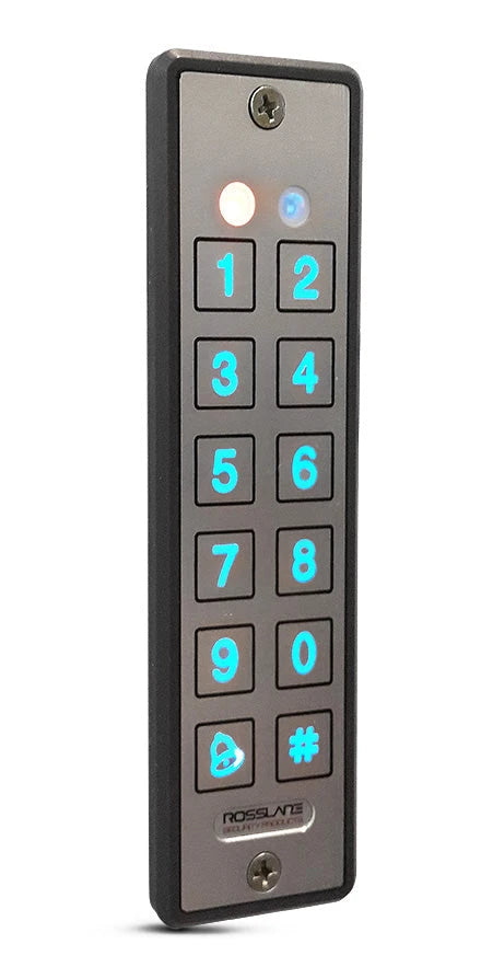 LECTOR ULTRA DELGADO DE PROXIMIDAD CON TECLADO, CAPACIDAD DE LECTURA DE TARJETAS ROSSLARE Y HID, 125 KHZ-Controles de Acceso-ROSSLARE SECURITY PRODUCTS-EY-C60N-Bsai Seguridad & Controles